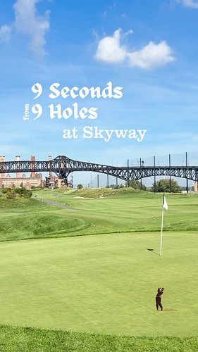 9 seconds from 9 holes at Skyway, the people’s Liberty National. 

#golf #whyilovethisgame #golfreels