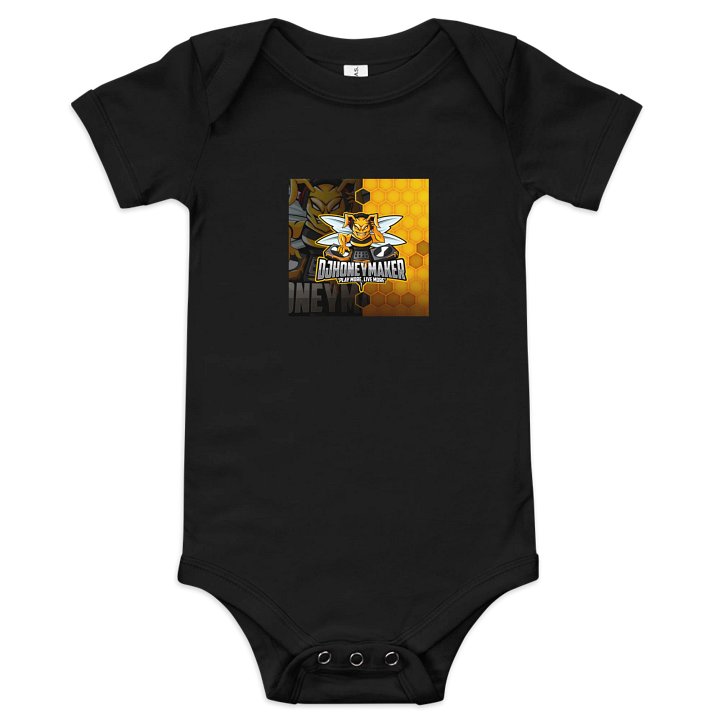 Logo With Texture Baby Short Sleeve One Piece product image (2)