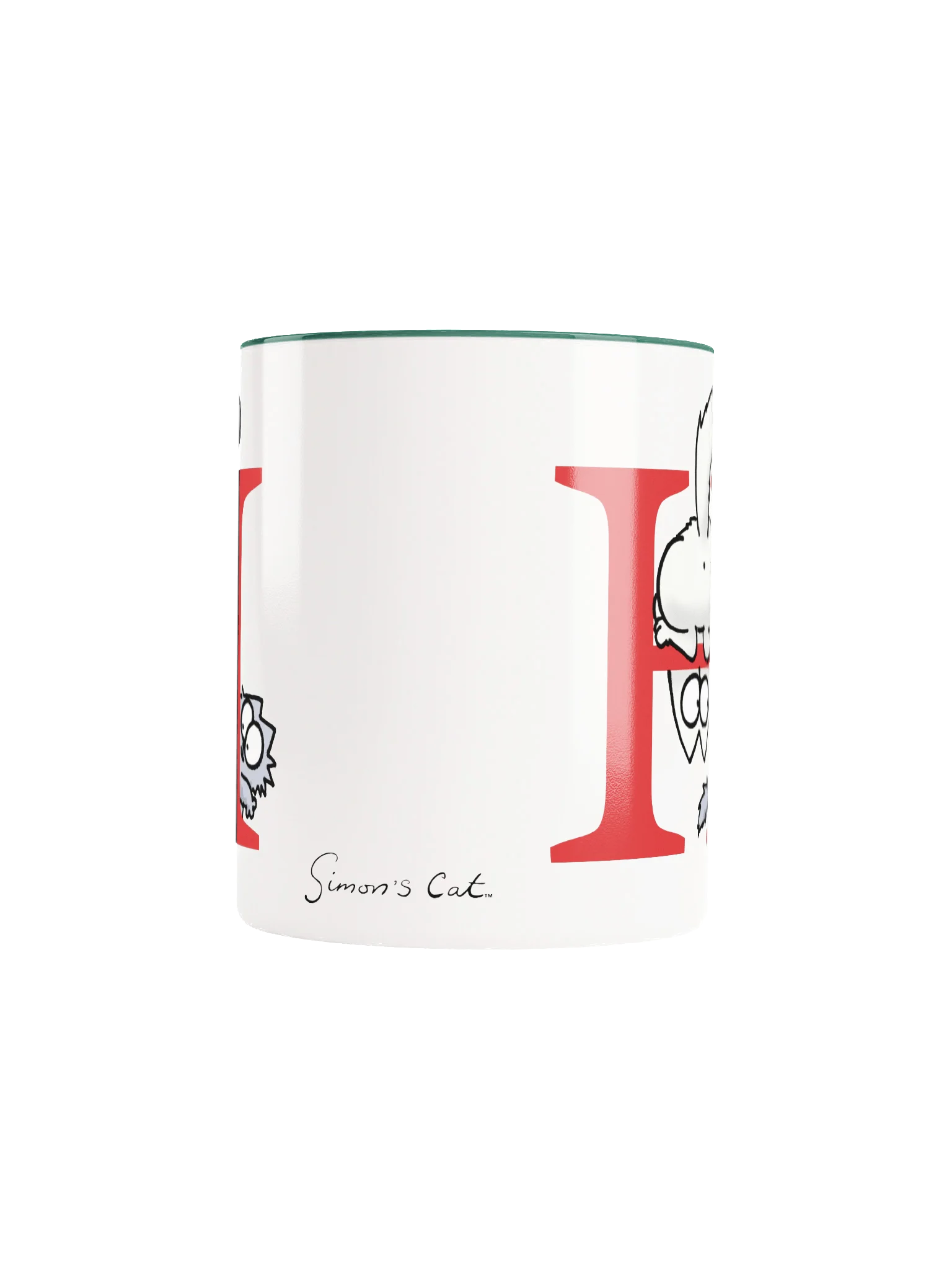 Cat Monogram Mug - H product image (5)