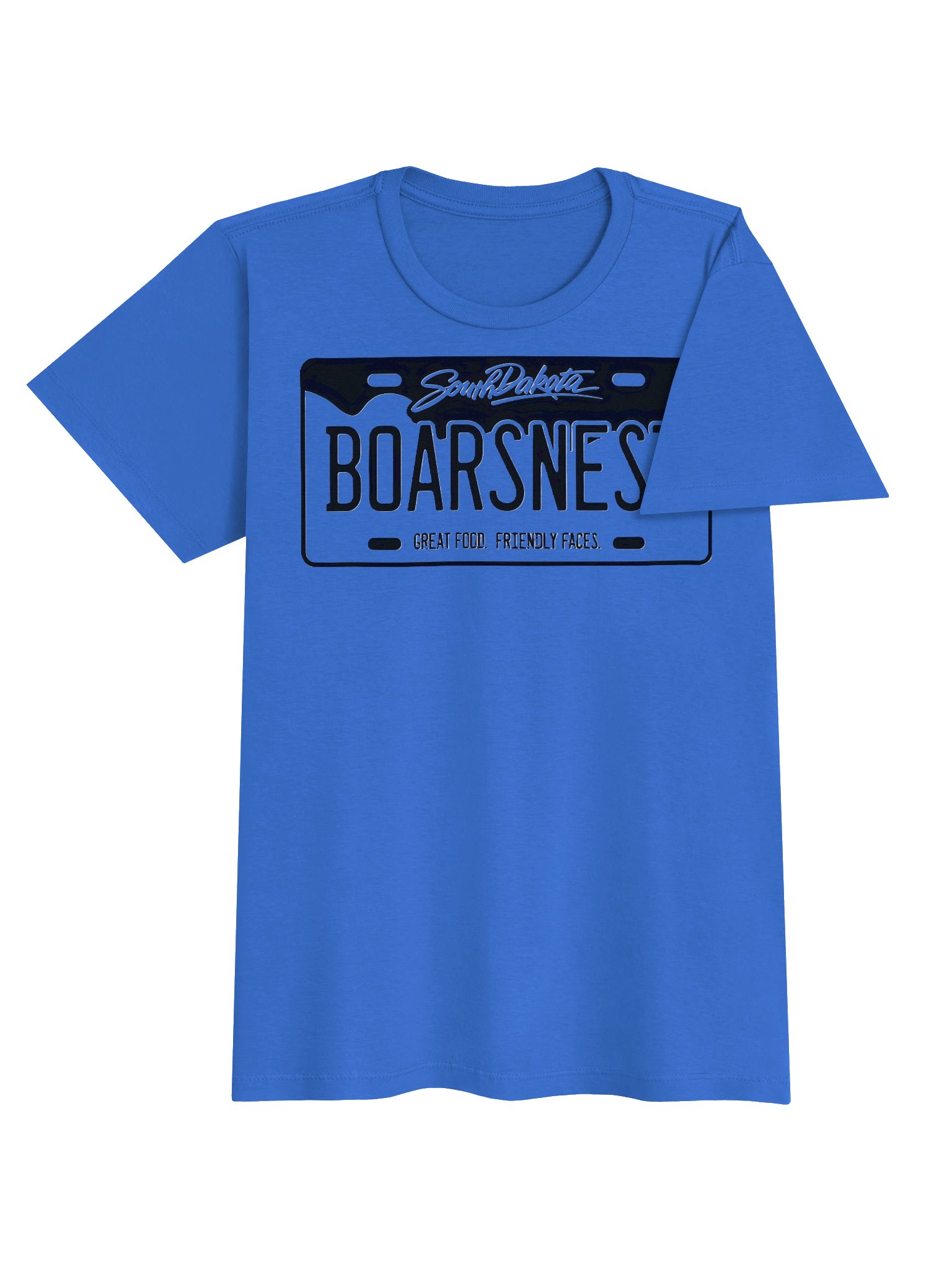 Ladies South Dakota Boars Nest License Plate Tee product image (21)