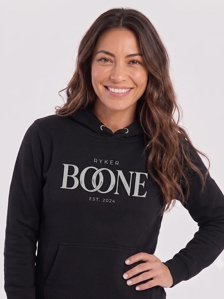 Ryker Boone "Backroad Heartbeat" Premium Hoodie (Black/White Logo) product image (1)