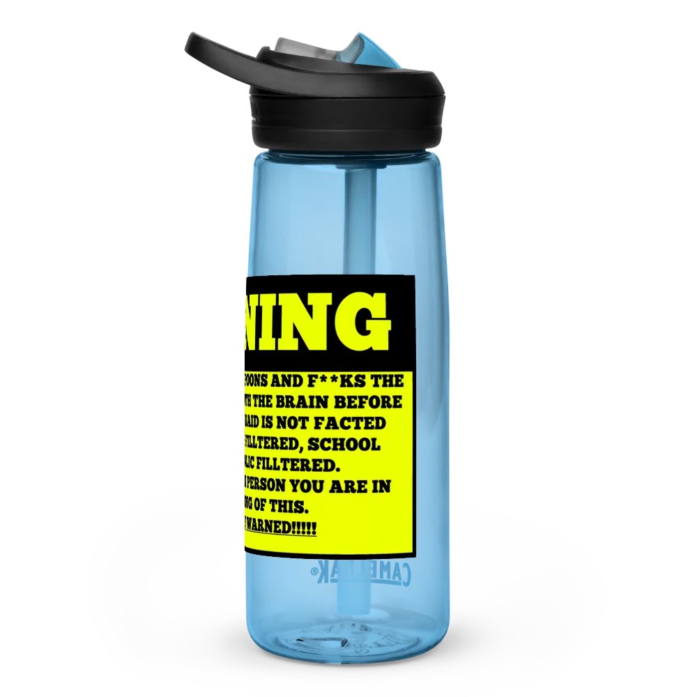 Unfiltered Warning Sports Bottle product image (3)