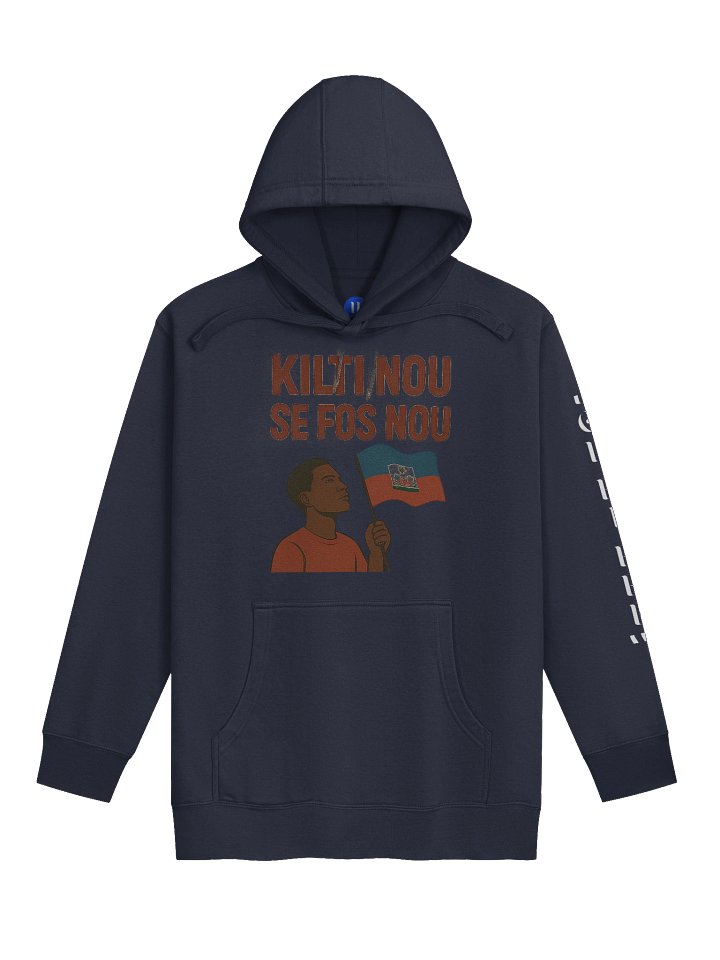 Kilti Nou Se Fòs Nou Cotton Heritage Unisex Premium Hoodie product image (2)