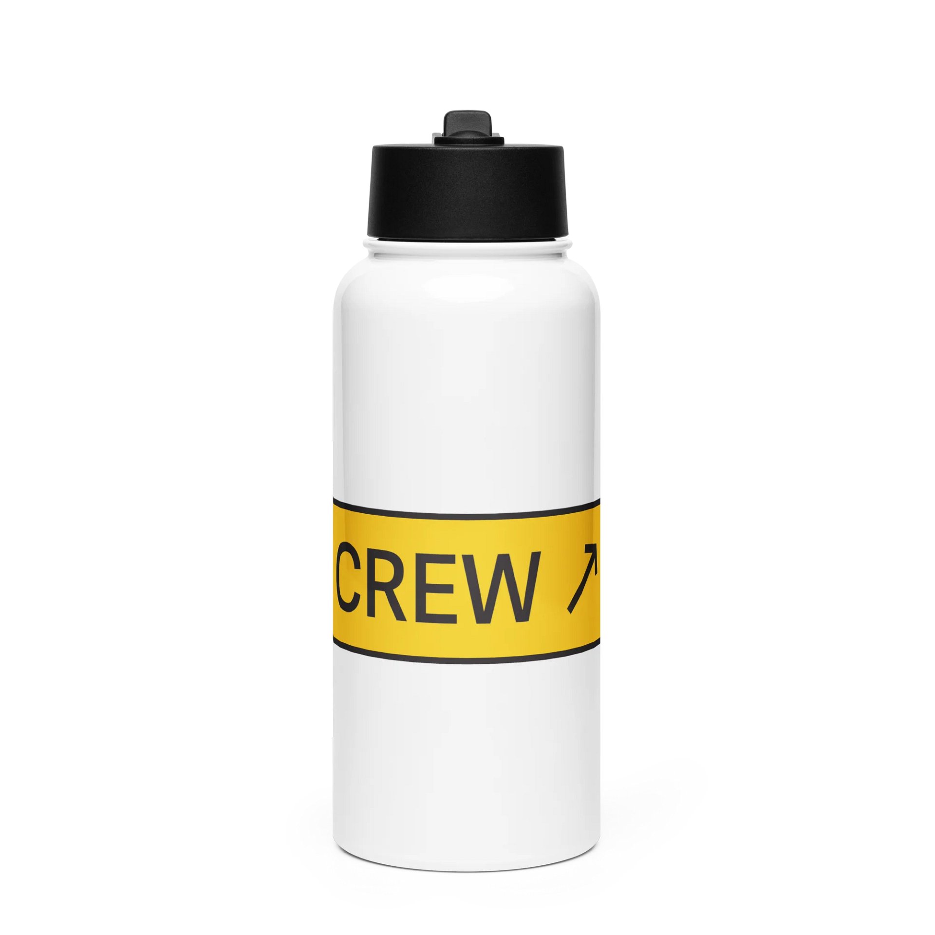 CREW | Stainless Steel Water Bottle with a Straw For the Takeoff Obsessed product image (1)