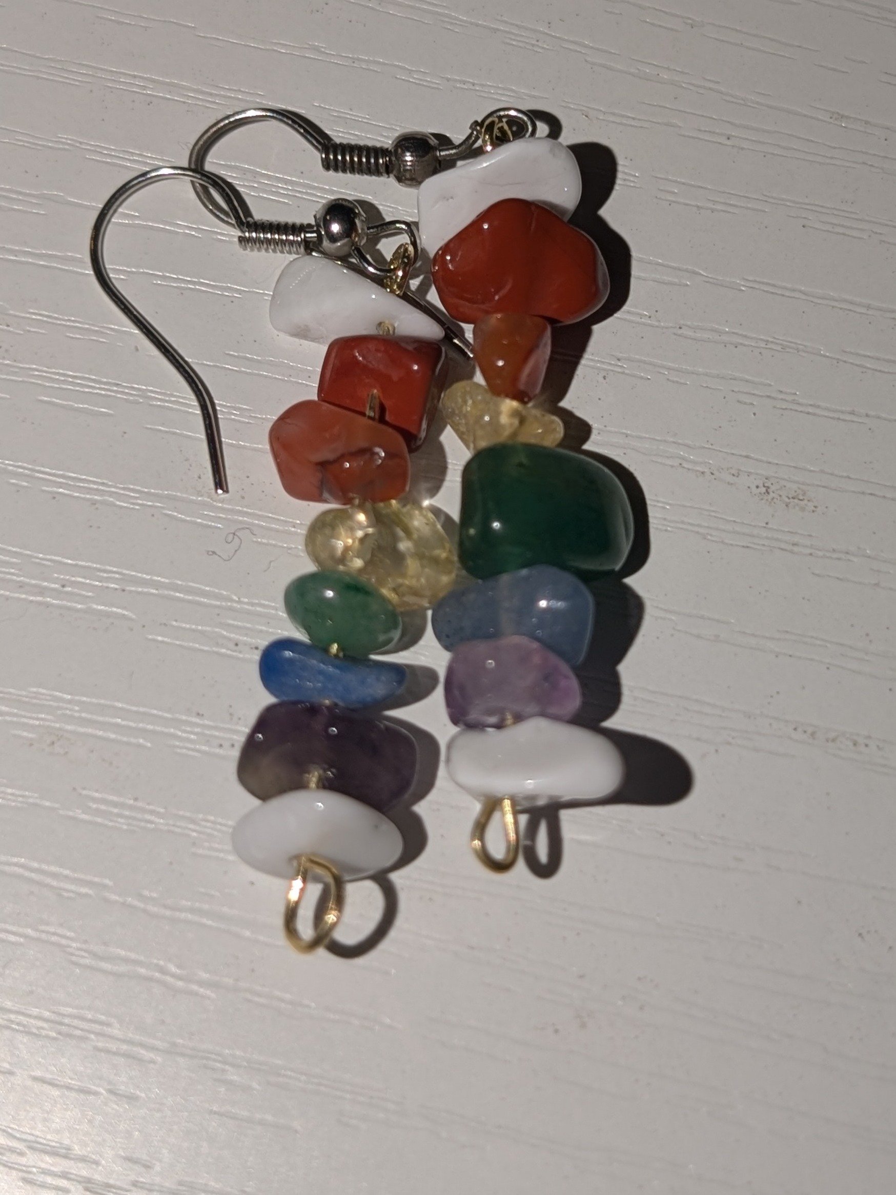 Rainbow Crystal Chip Earrings! product image (1)