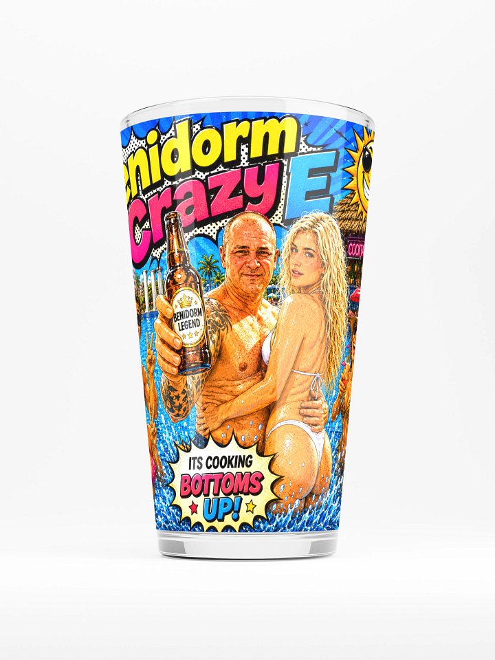 Benidorm Crazy E Pint Glass Its Cooking product image (1)