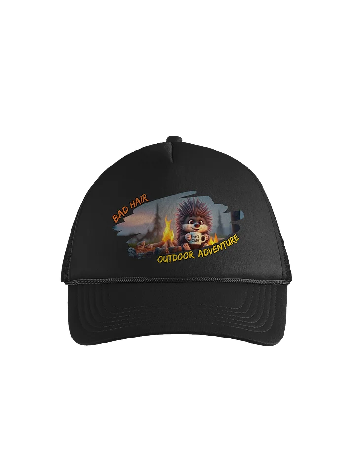 “Bad Hair, Don’t Care” Porcupine Trucker Hat product image (2)