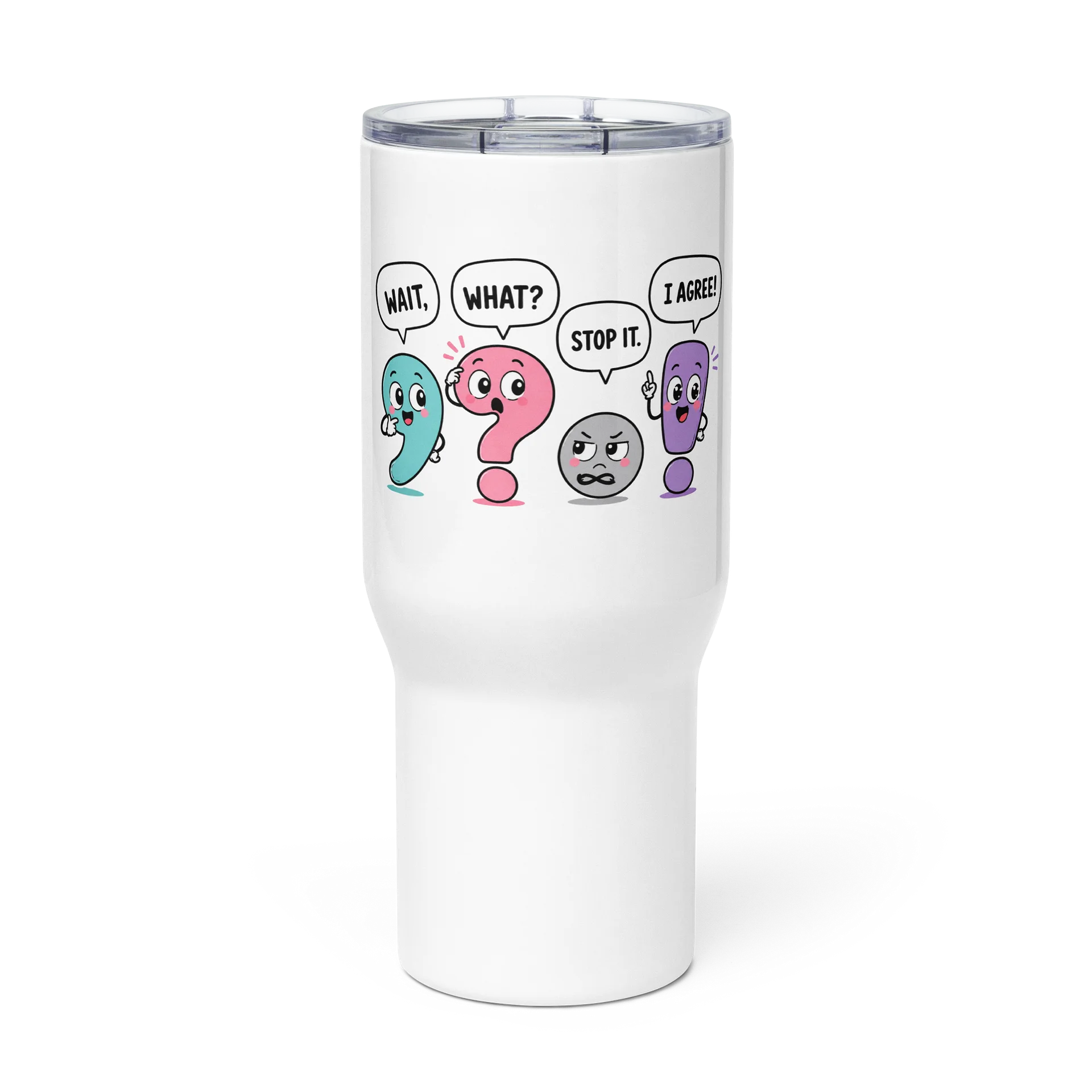 Funny English Grammar Punctuation Party Teacher Tumbler Travel Mug product image (1)