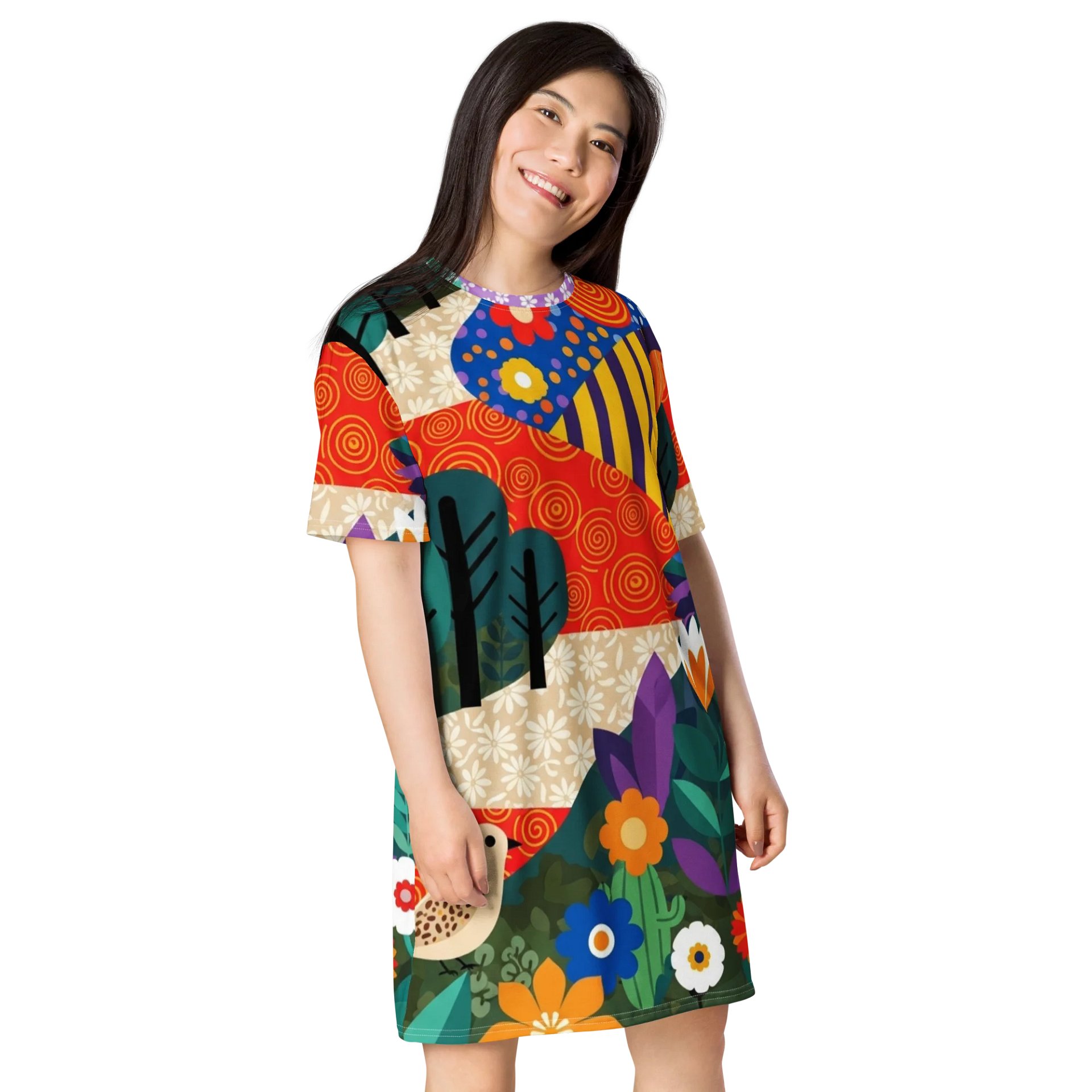 Whimsical Wonderland All-Over T-Shirt Dress product image (4)