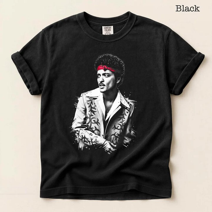 Vintage Bruno Mars The Romantic Tour Shirt - Retro 90s Bootleg Graphic Tee product image (1)