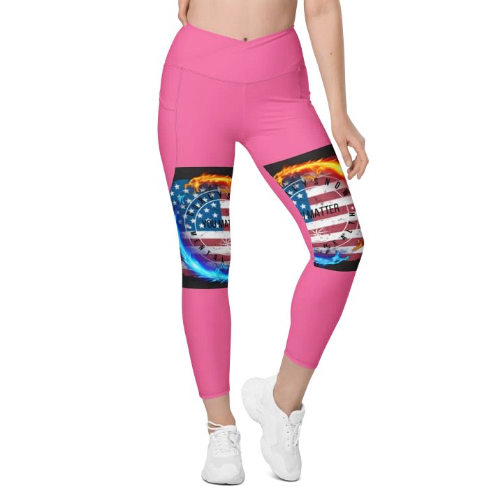 Leggings w pockets brilliant rose product image (1)
