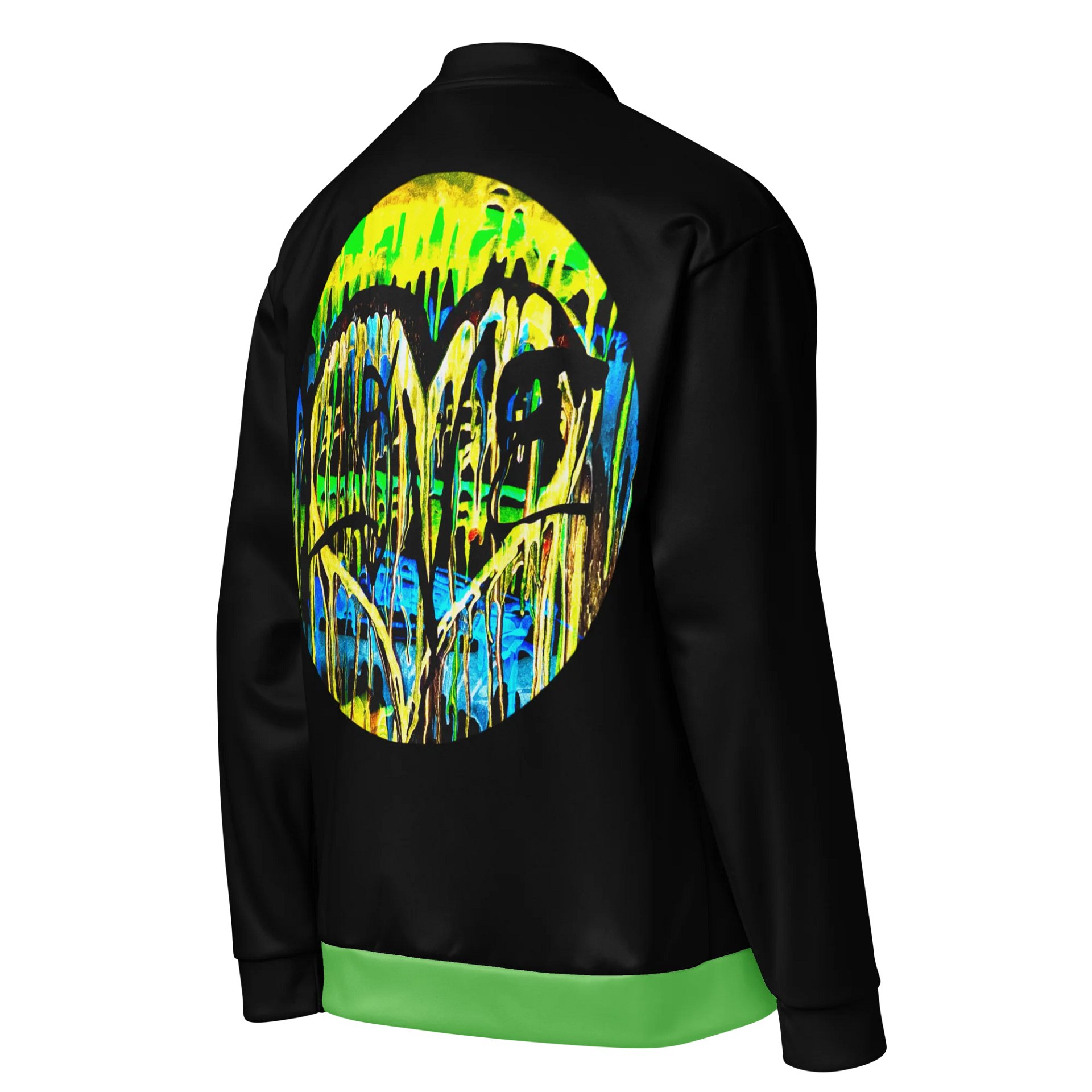 Graffiti Heart Glow Bomber Jacket product image (4)