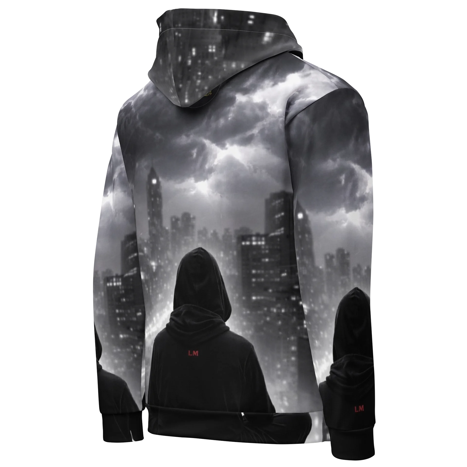 Leopard Mentality Shadow City Hoodie | All-Over Print Streetwear Hoodie product image (12)