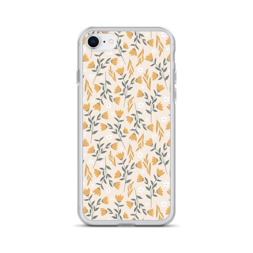 Golden Wildflower Meadow Aesthetic Clear iPhone Case product image (28)