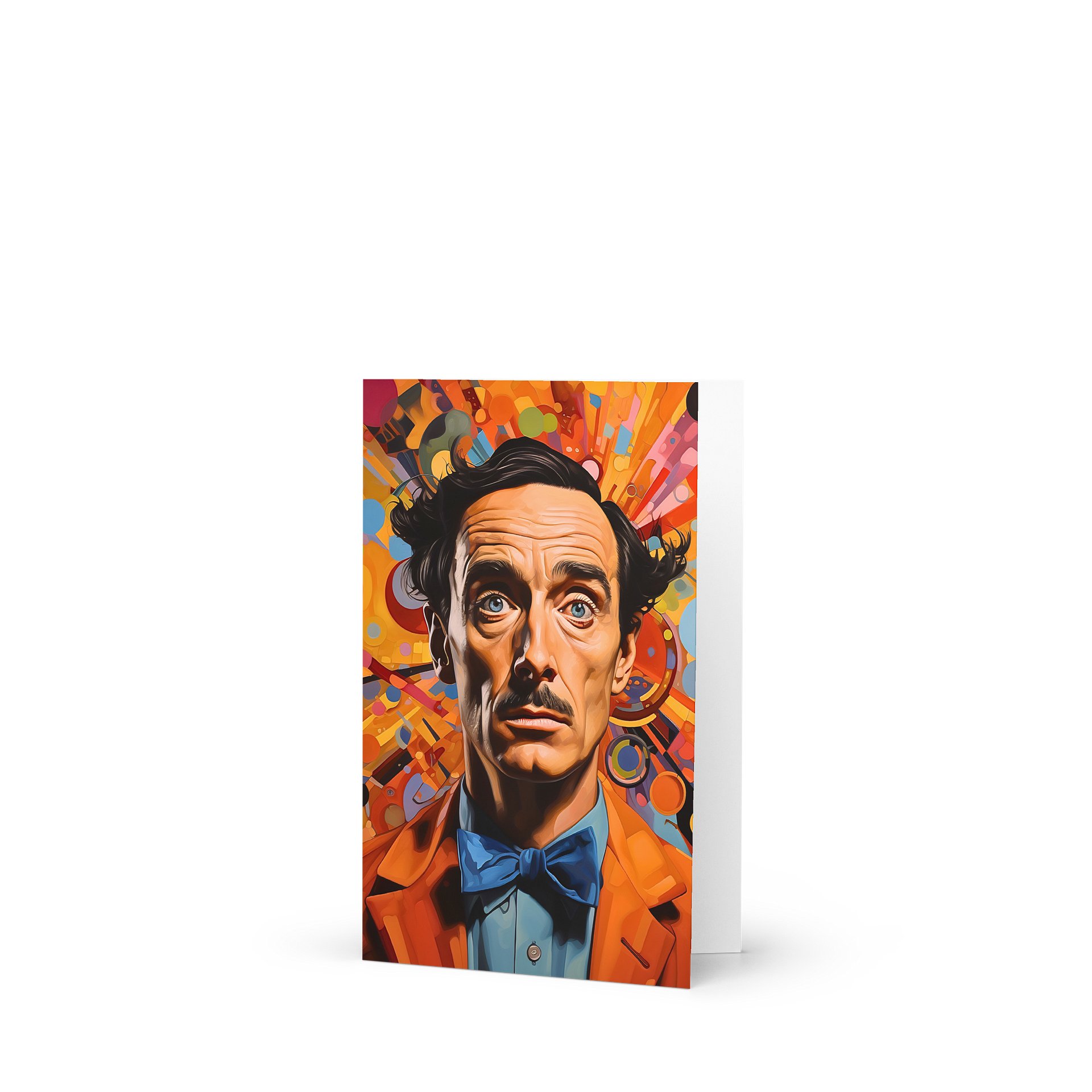 Orange Suit Man in Blue Bow Tie product image (1)