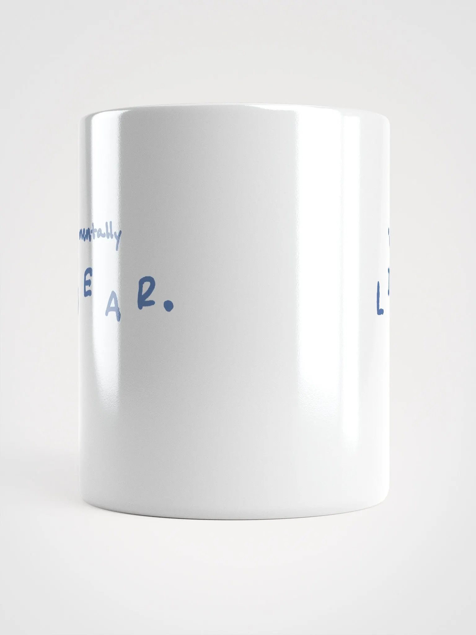 *not* mentally linear (teal design) mug product image (9)