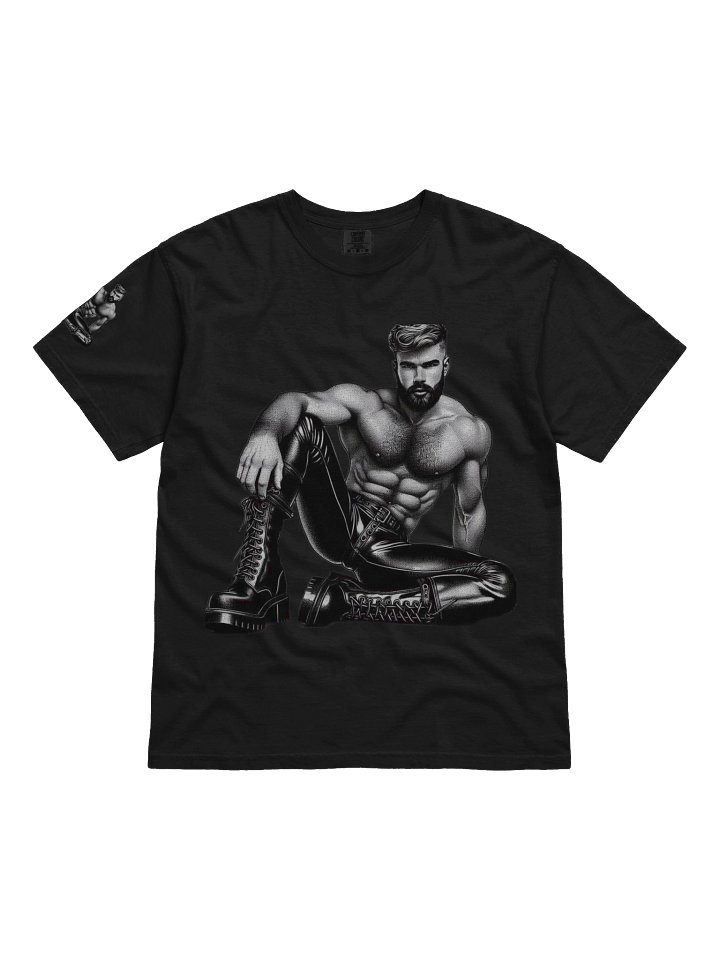 Gay Gods - Captain Ivan Leather Kink Fetish Pride Berlin Graphic Design T-Shirt product image (2)