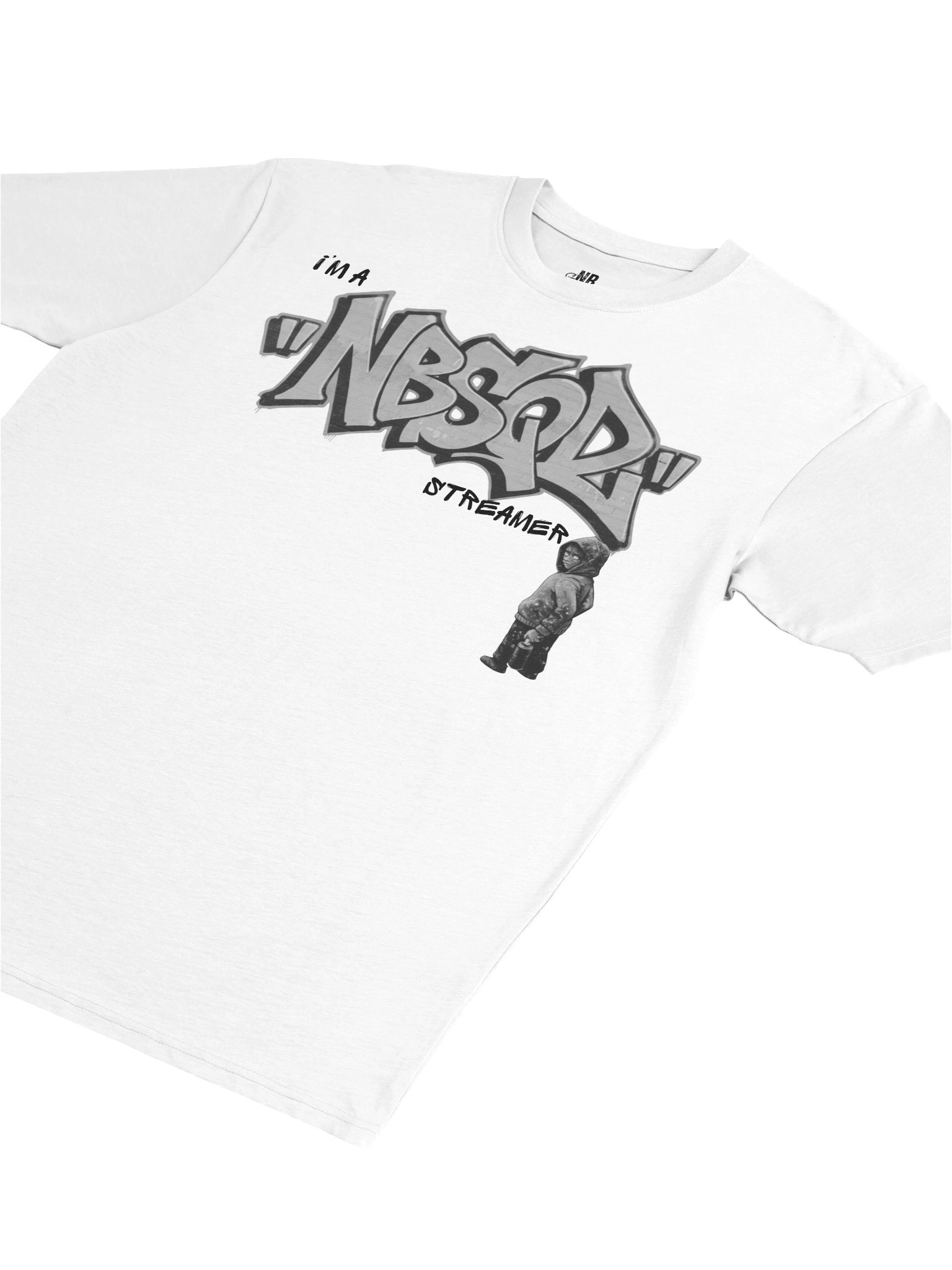 NBSQD Graffiti Mens WHT T-Shirt - Break The Rules Its Part of The Game product image (5)