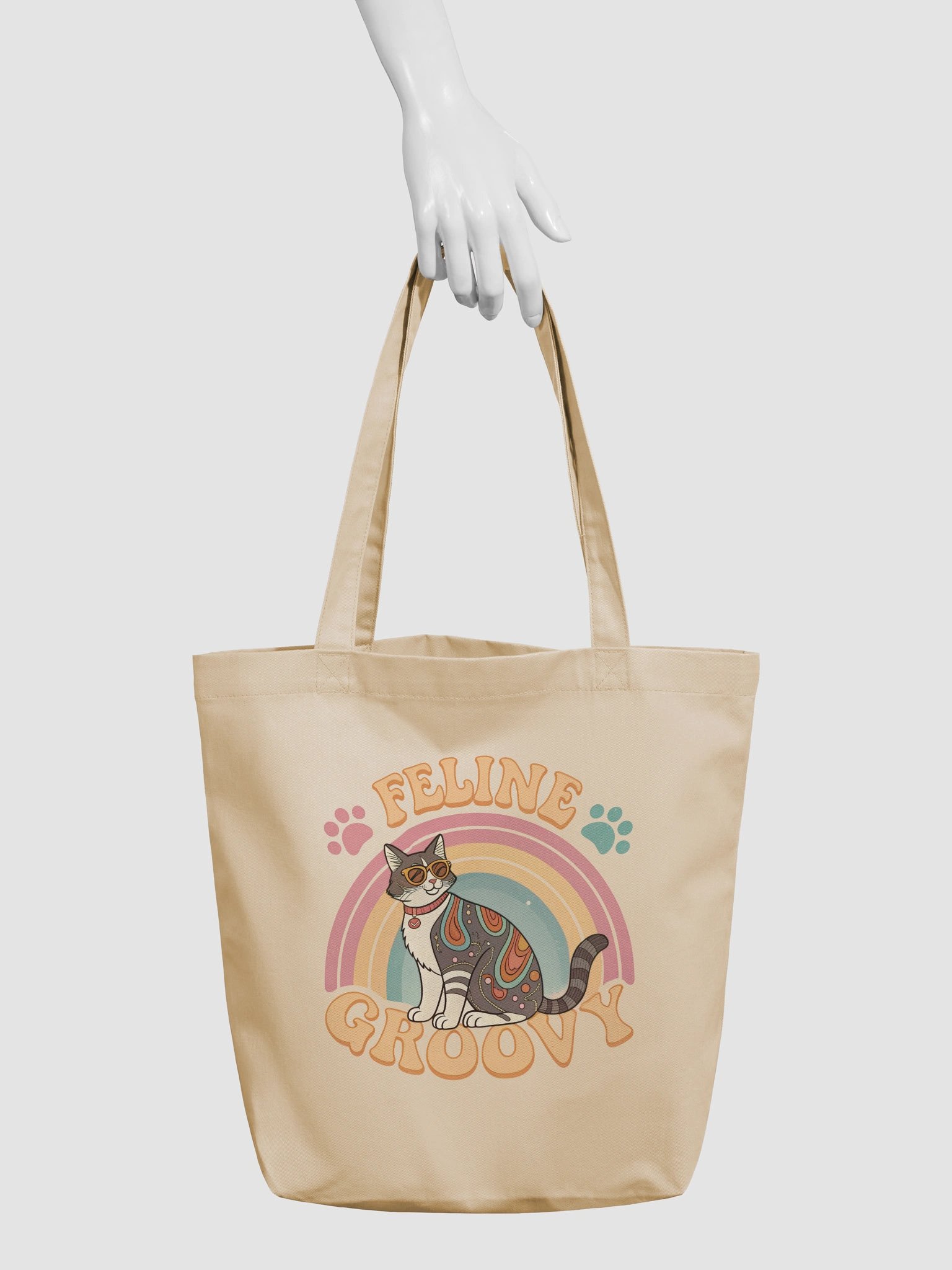 Feline Groovy Eco-Friendly Tote Bag product image (3)