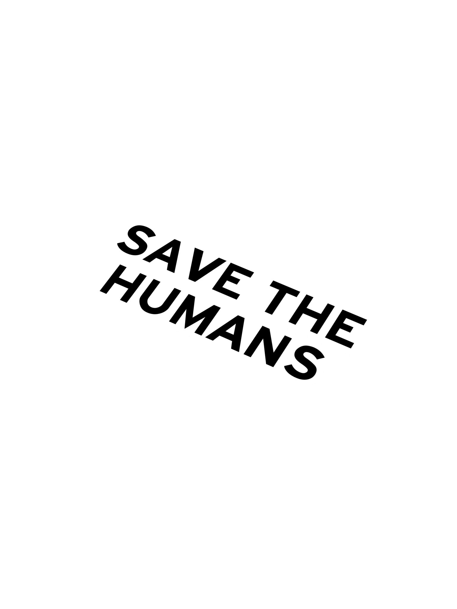 Save the Humans Sticker product image (1)