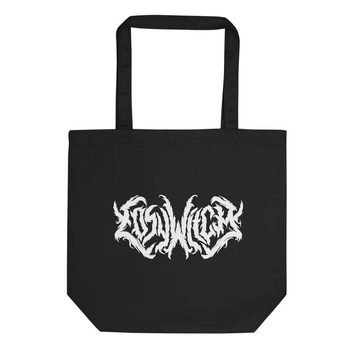 Cosy Black Metal Eco Cotton Tote Bag - Black product image (1)