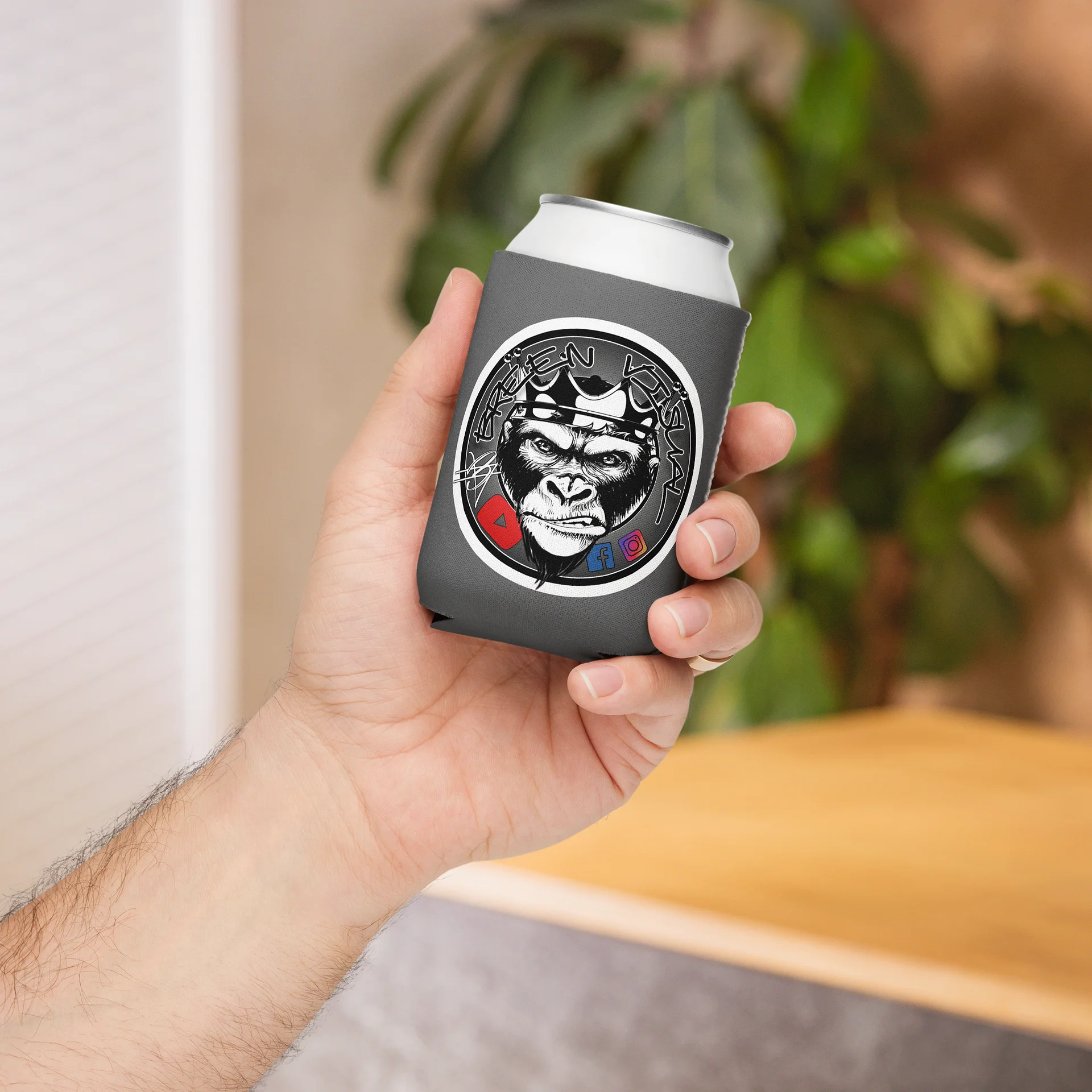 Signature 1 Gorilla Koozie - Grey (regular) product image (4)