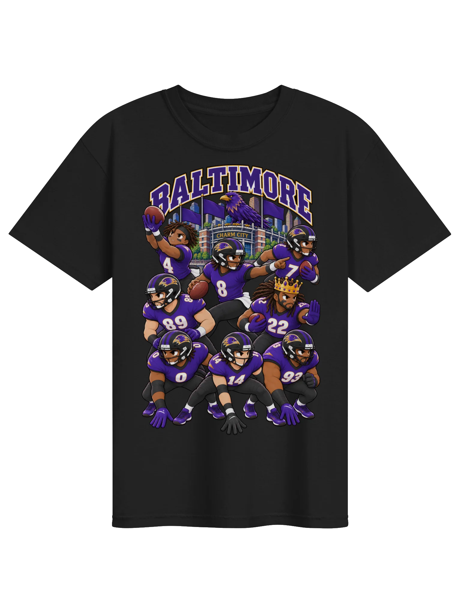 Baltimore Football Animated Player T-Shirt product image (1)