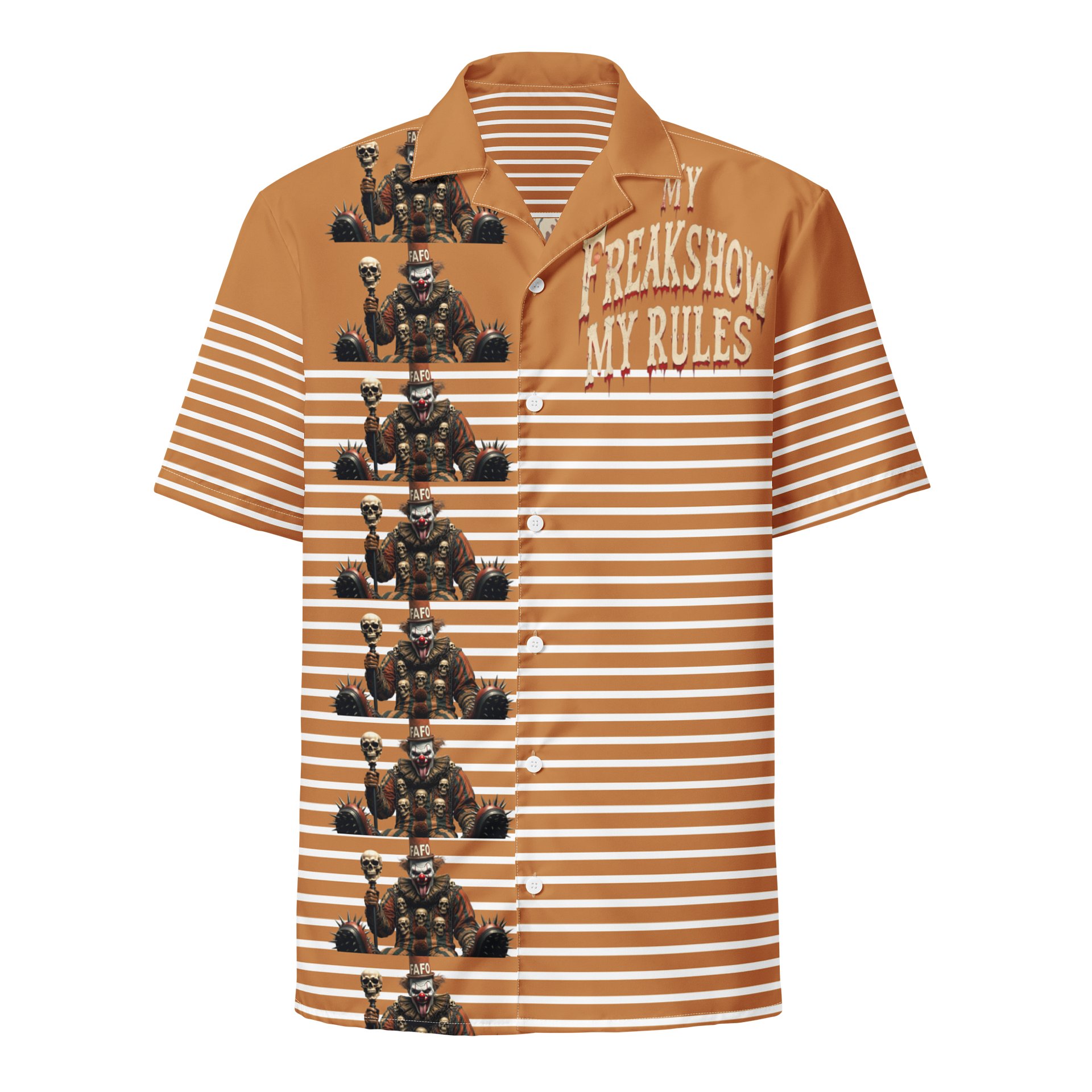 My Freakshow My Rules Cabana Stripes Hawaiian Shirt product image (1)
