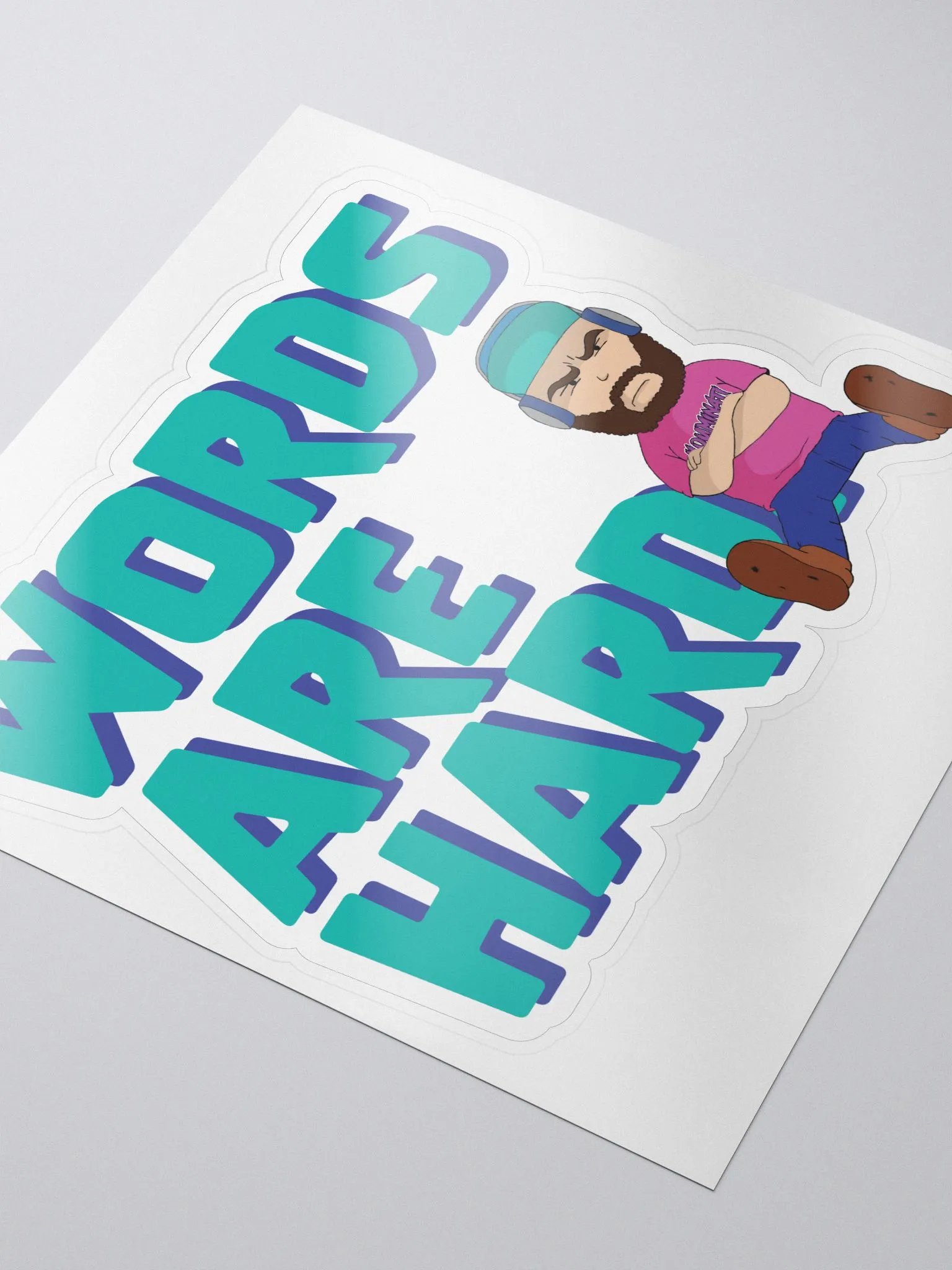 Words Are Hard Sticker product image (3)