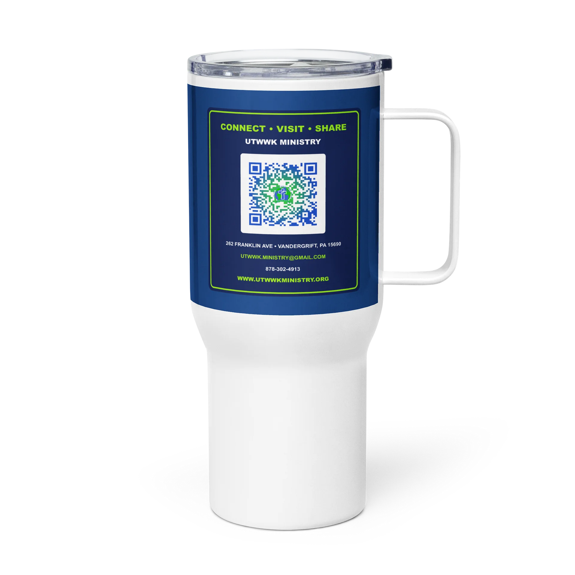 UTWWK God So Loved the World Handled Travel Cup product image (4)