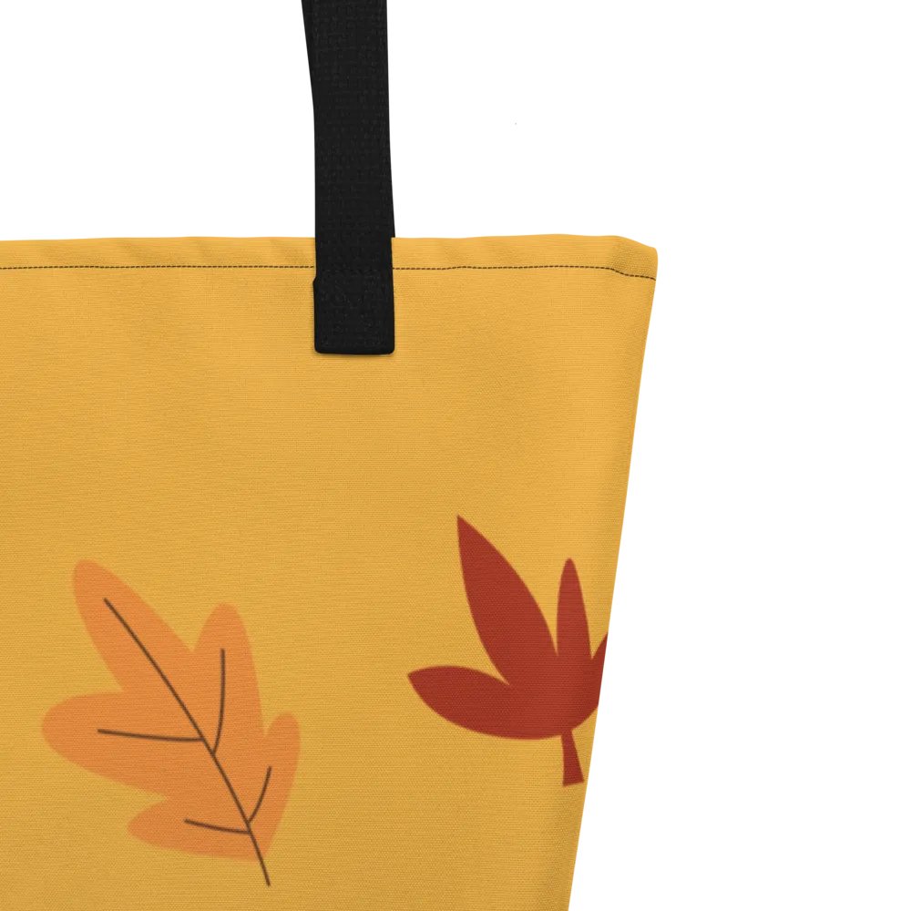 Ochre Leaves Tote Bag product image (3)