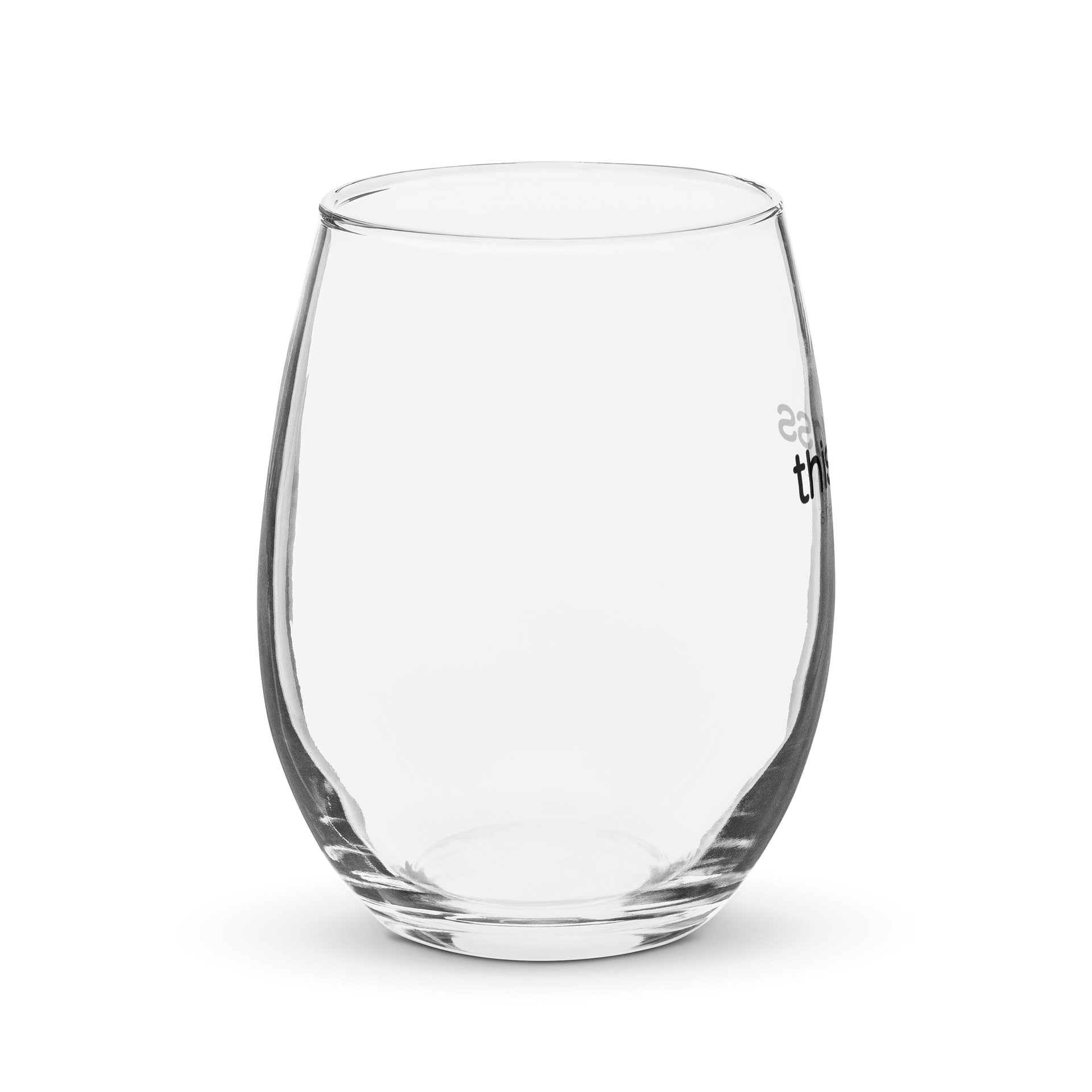 15oz. Stemless Wine Glass - This Glass is Helping Me Pause product image (4)