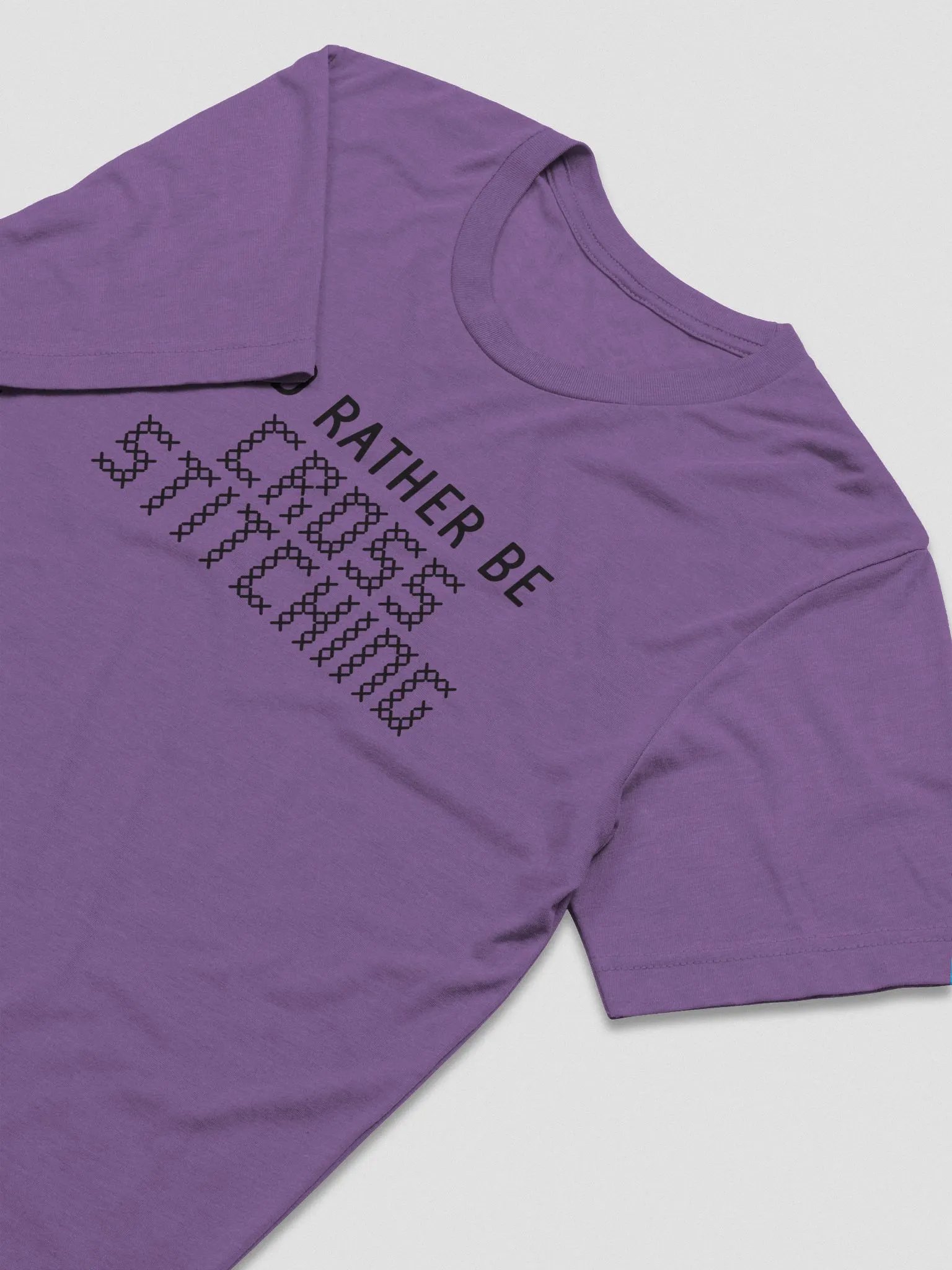 I'd Rather Be Cross Stitching Unisex Tee product image (2)