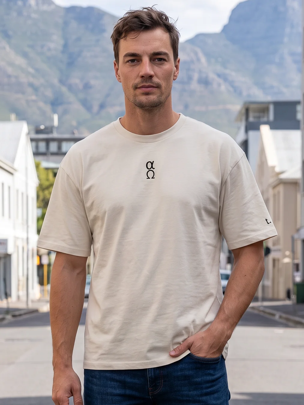 Oversized T-Shirt - Alpha & Omega - Black product image (1)