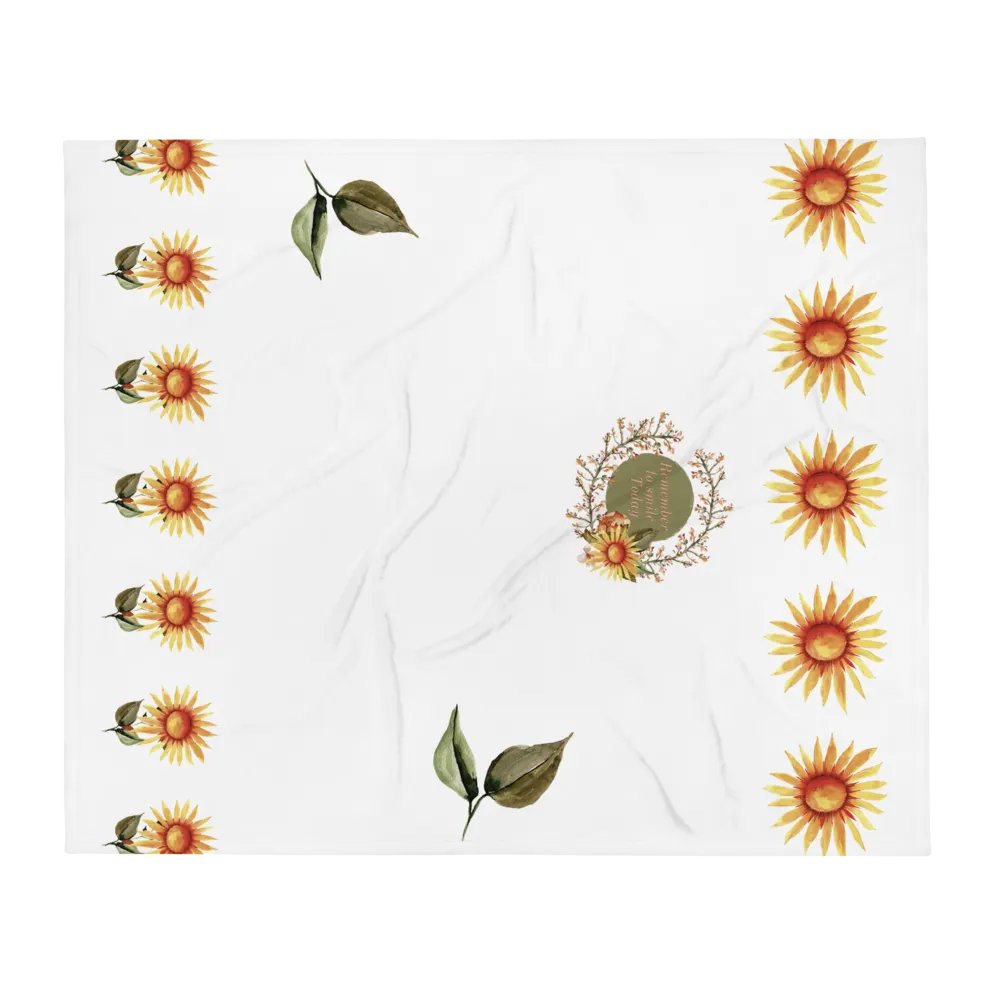 Remember to Smile Today Throw Blanket product image (1)
