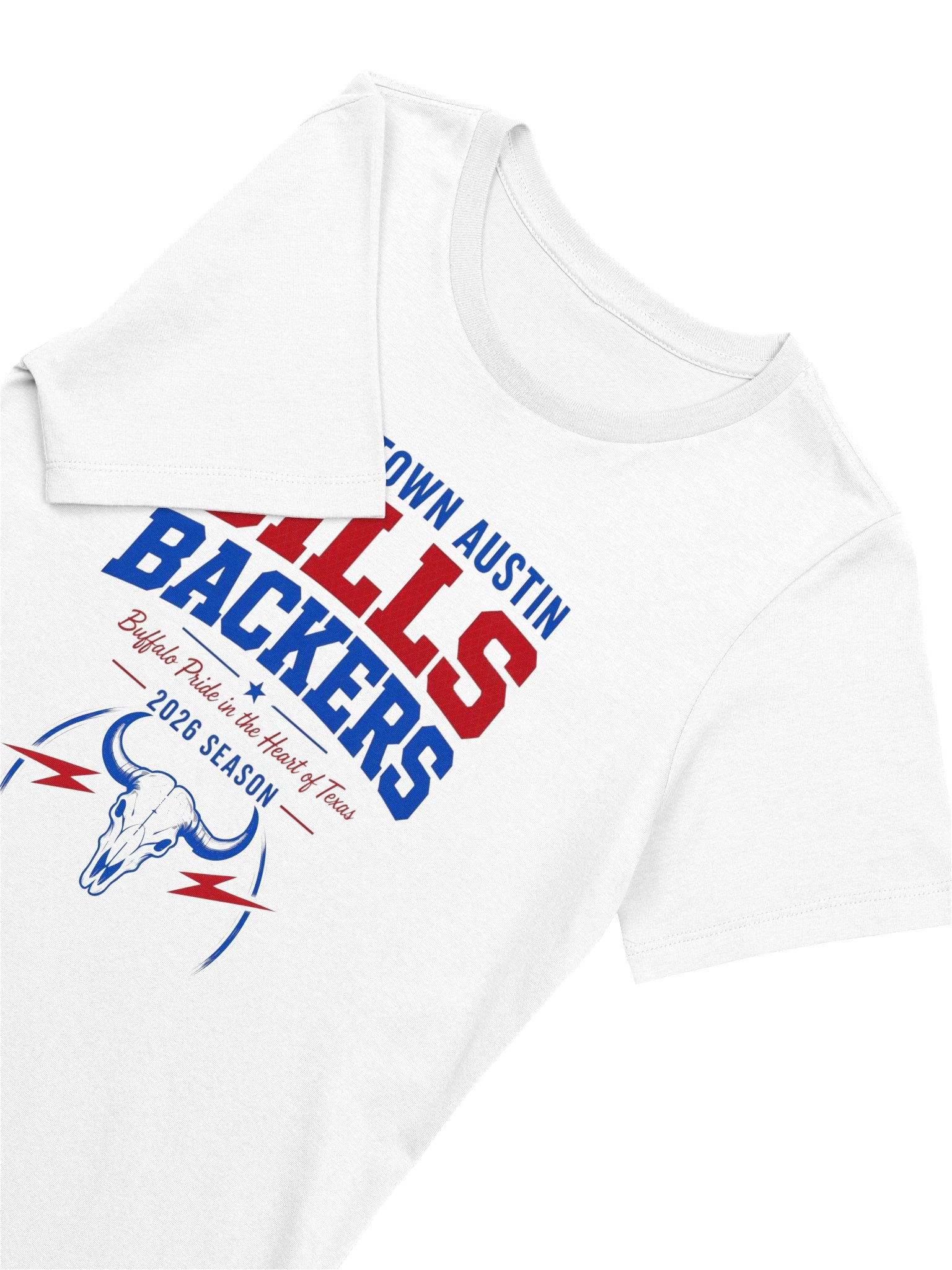 Buffalo Bills Backers 2026 Women's Skull Tee - White product image (3)
