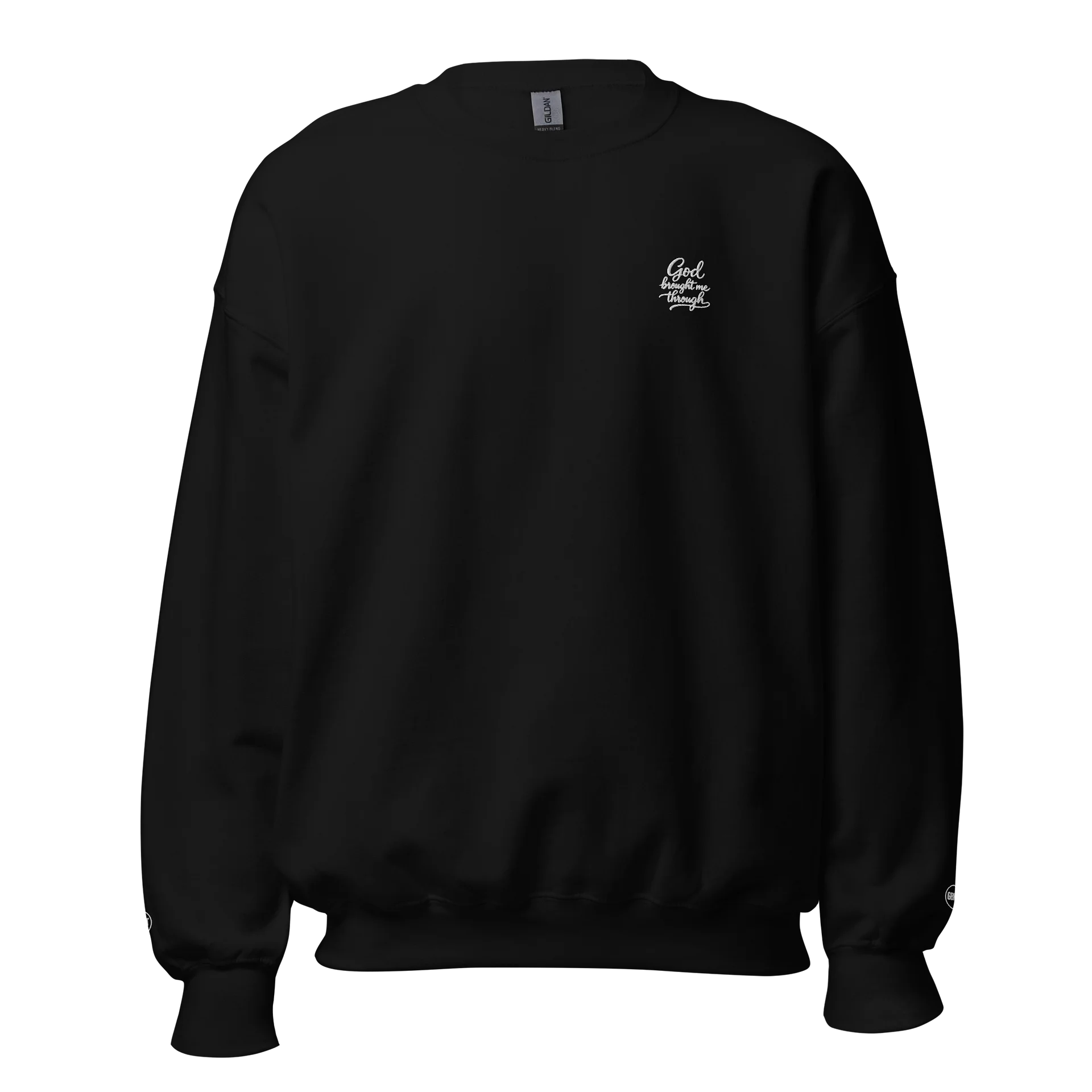GBMT Minimal Signature Crewneck – God Brought Me Through Edition product image (1)