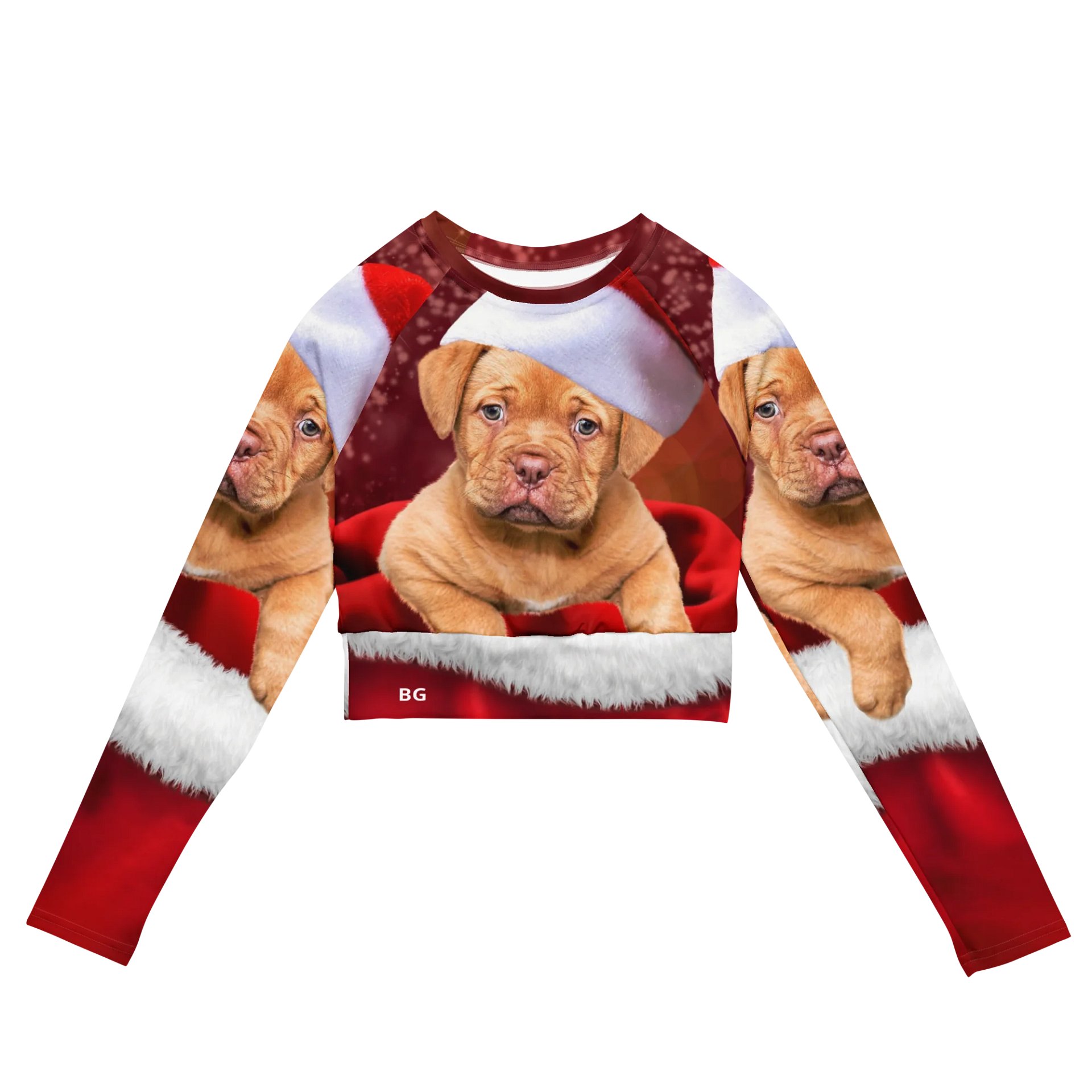 'It's Christmas' Santa Paws All-Over Print Crop Top product image (2)