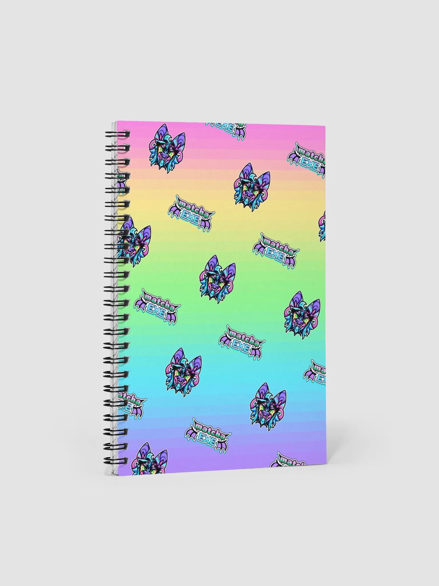 MatchaEXE Logo + Symmetrical Icon Gradient Notebook product image (1)