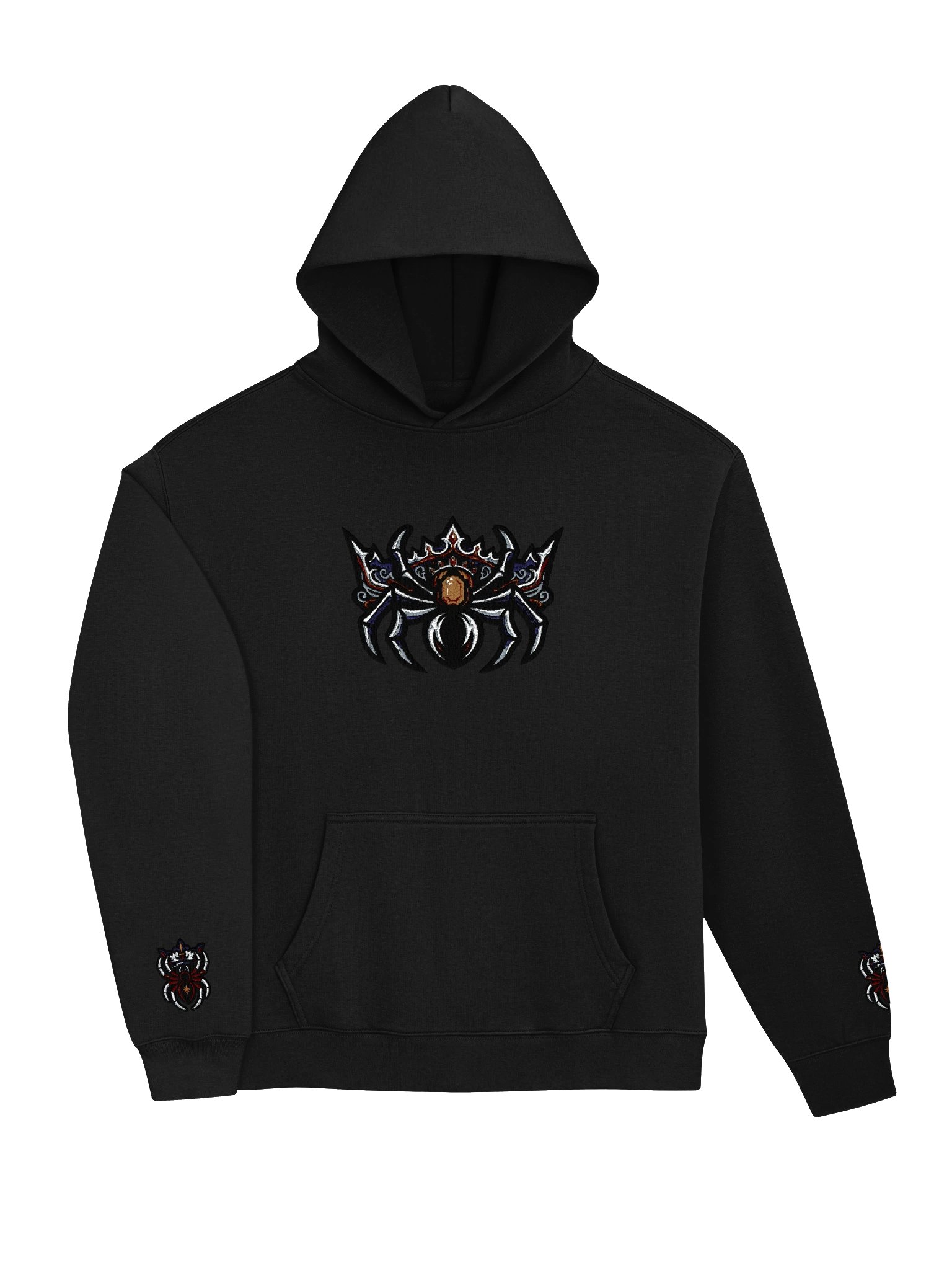 MINAY Originals | Spider Crown After Dark – Embroidered Heavyweight Hoodie product image (3)