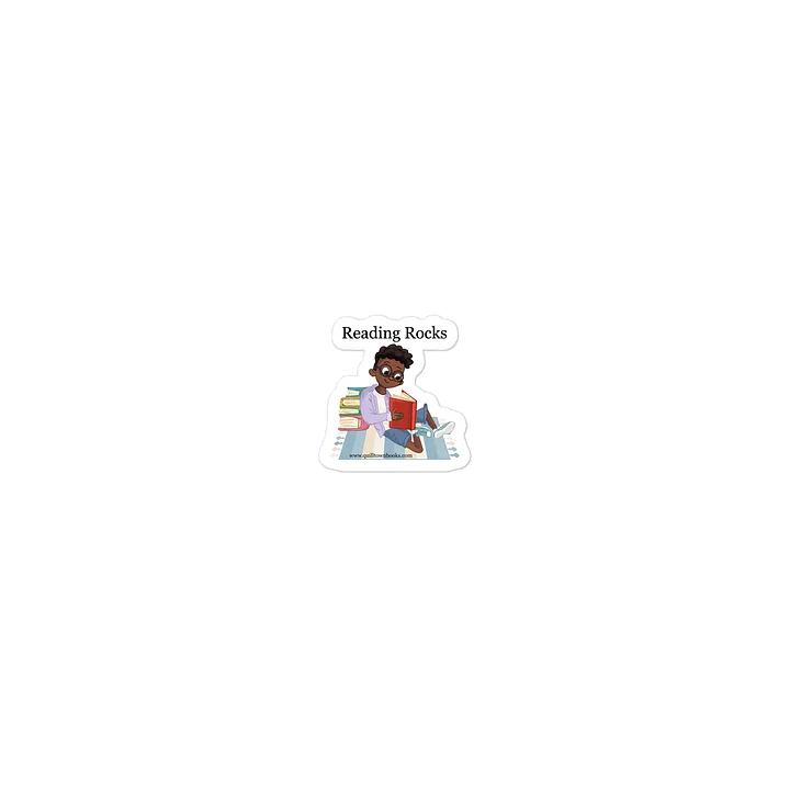 Reading Rocks Die Cut Sticker product image (1)