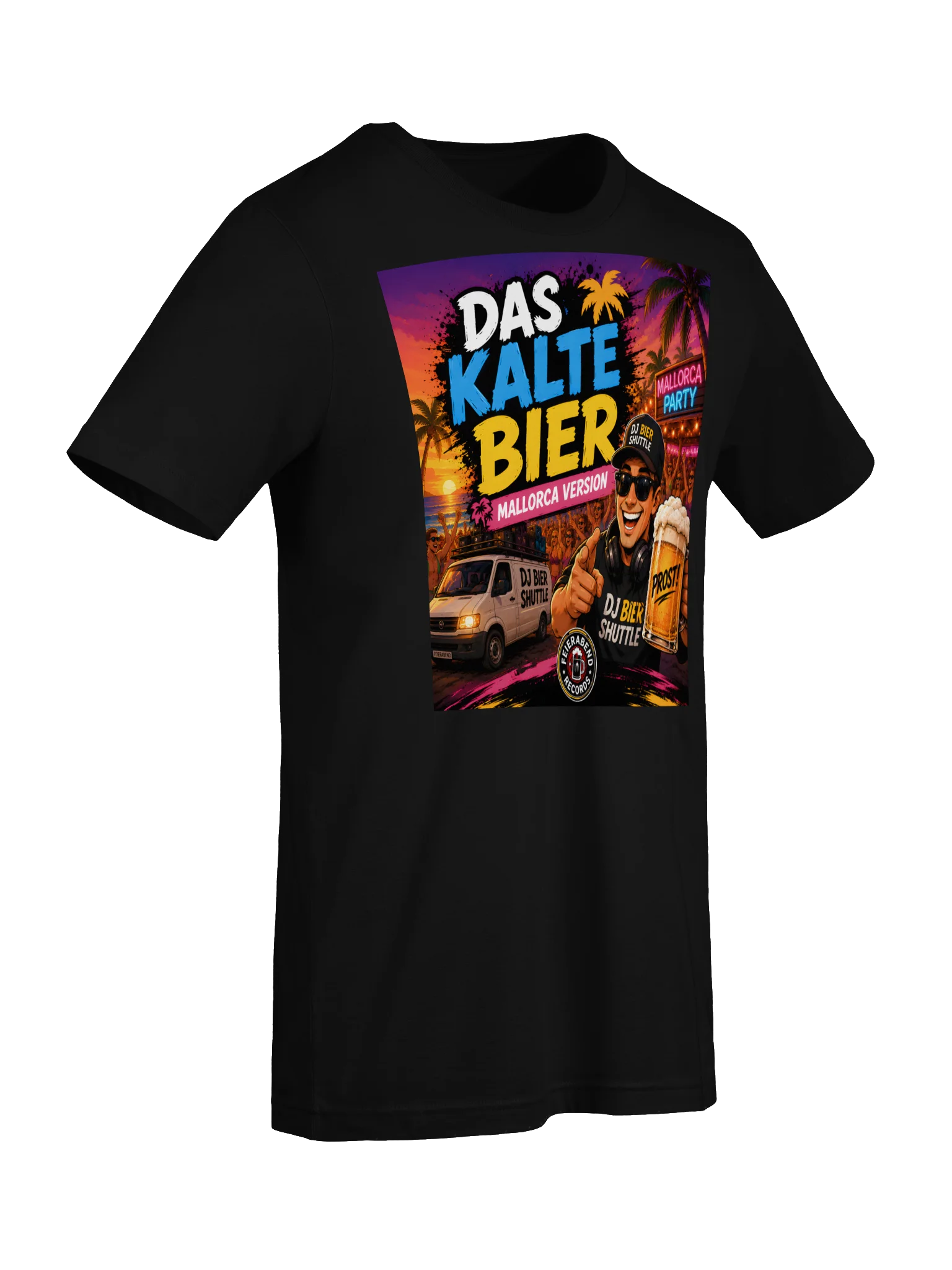 DJ Beer Shuttle Woman T-Shirt black "Das kalte Bier - Mallorca Version" product image (7)