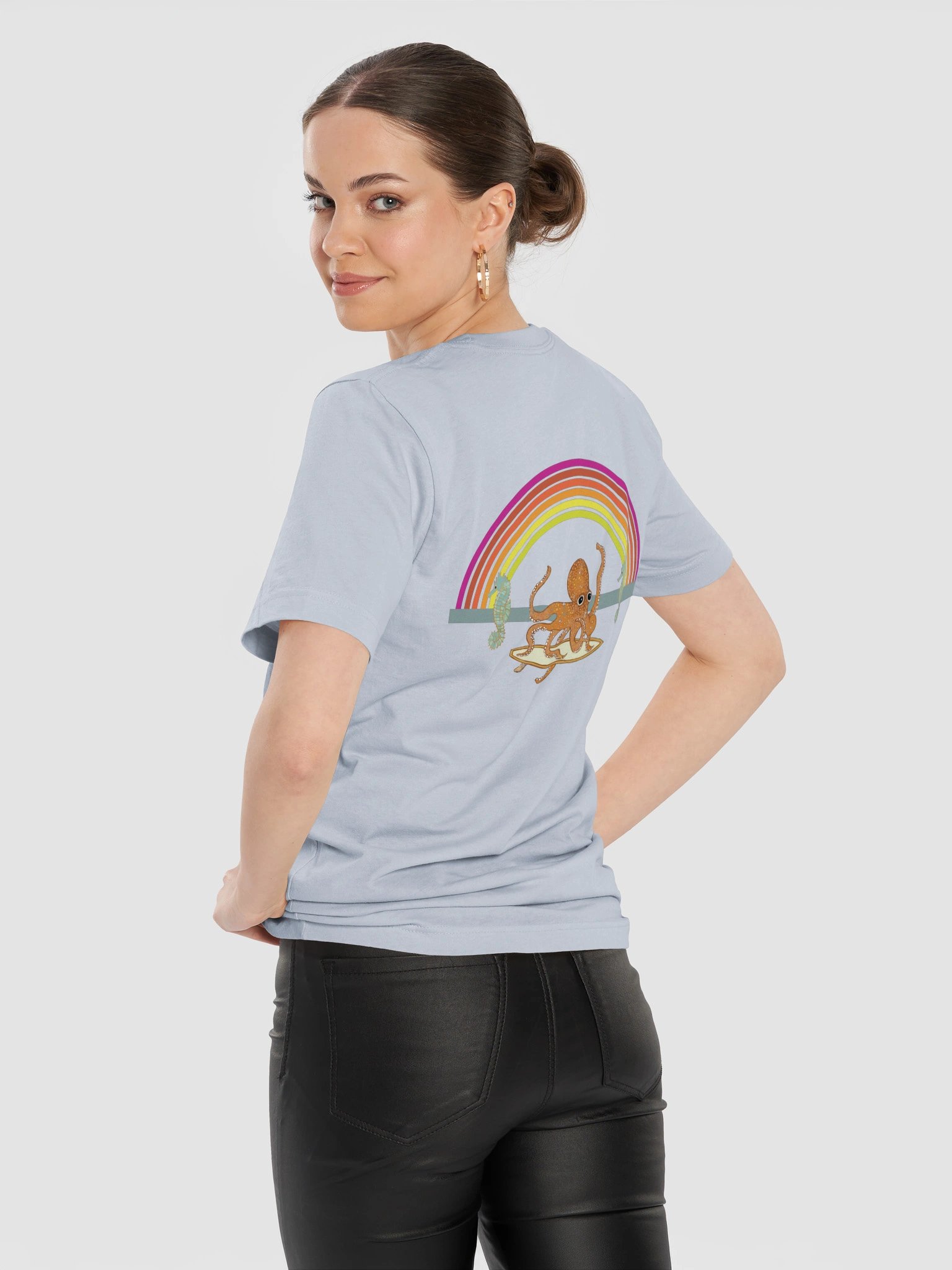 Octopus Wave Unisex T shirt product image (12)