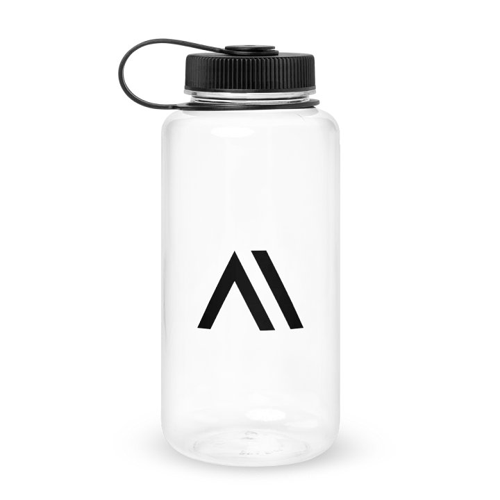 Wide Mouth Plastic Water Bottle - Clear product image (1)