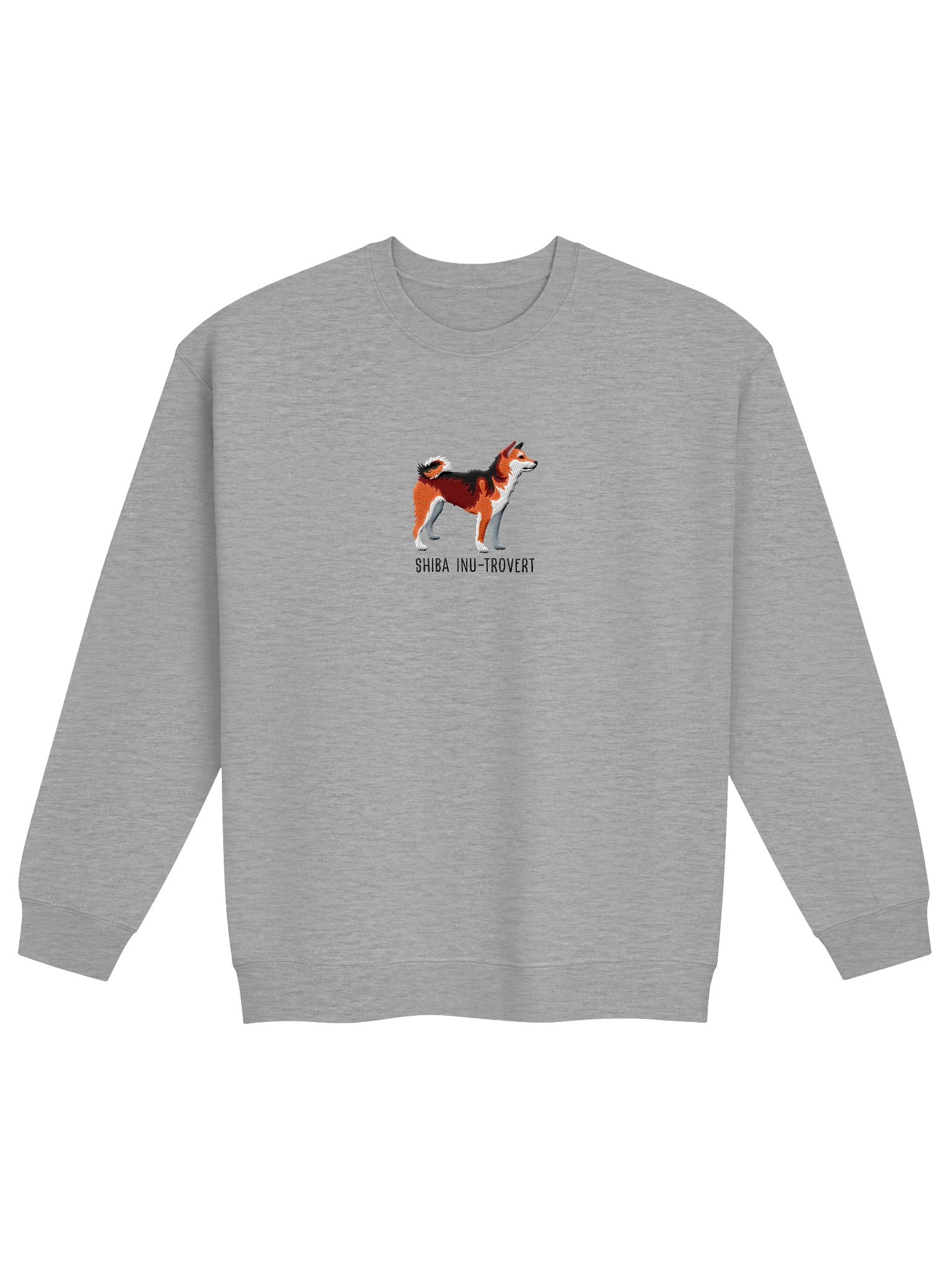 Shiba Inu-Trovert Sweatshirt (Embroidered) of a Japanese Shiba Inu(Sesame) product image (4)