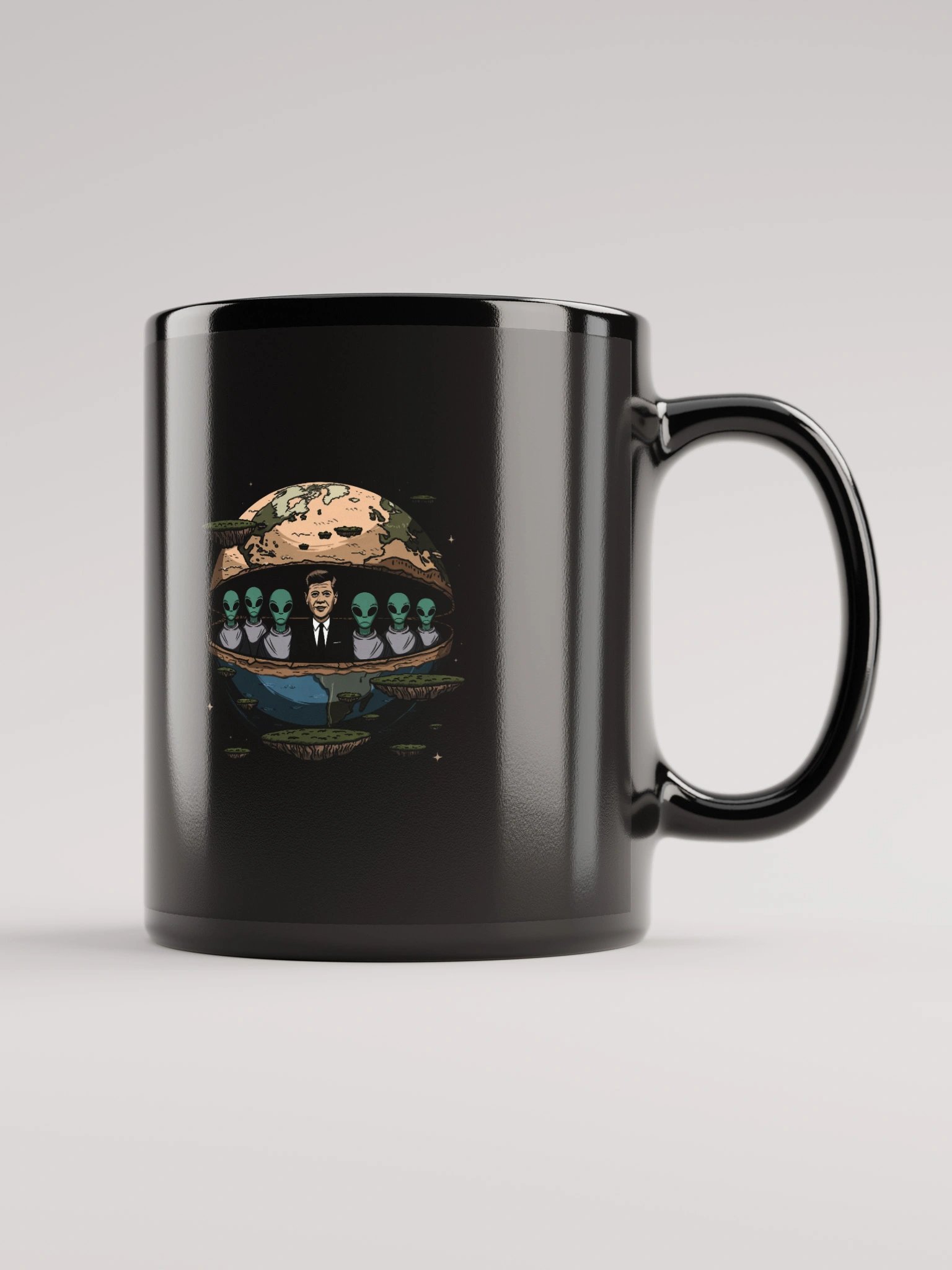 JFK Chilling with the Aliens Mug — TE.MUG-03 product image (1)