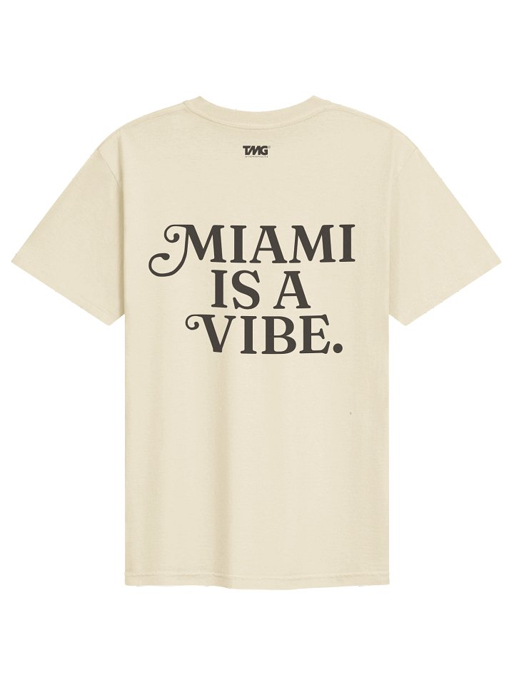 Miami Is A Vibe T-Shirt - Ivory / White product image (2)