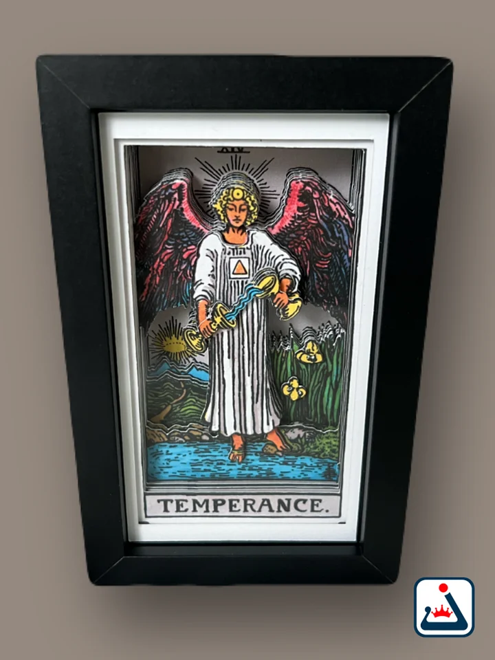 Temperance – 3D Tarot Shadow Box Art product image (1)