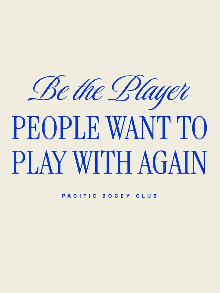 Be the Player Tee x The Honor System product image (2)