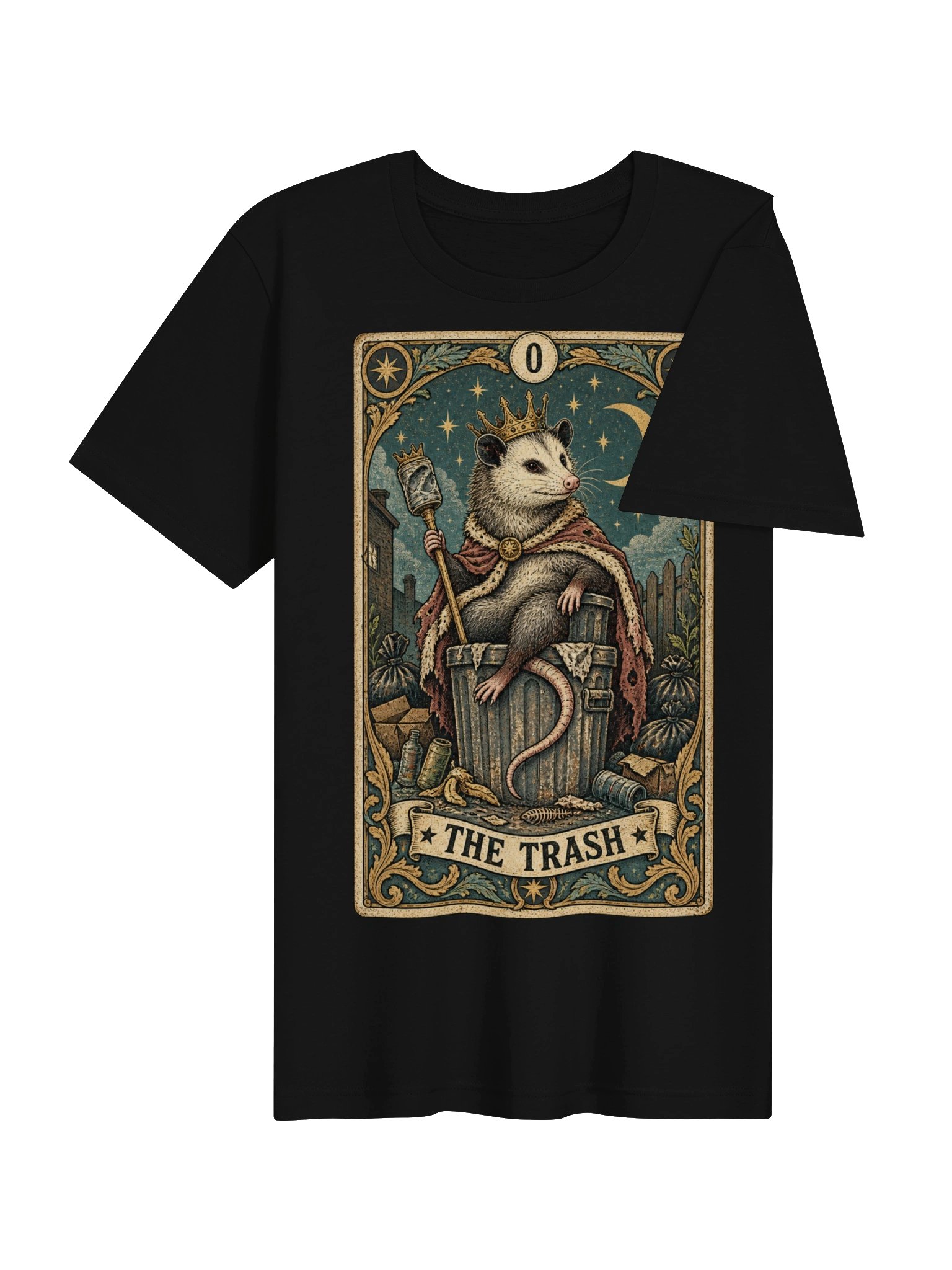 The Trash — Possum King Tarot Card Graphic Tee product image (27)